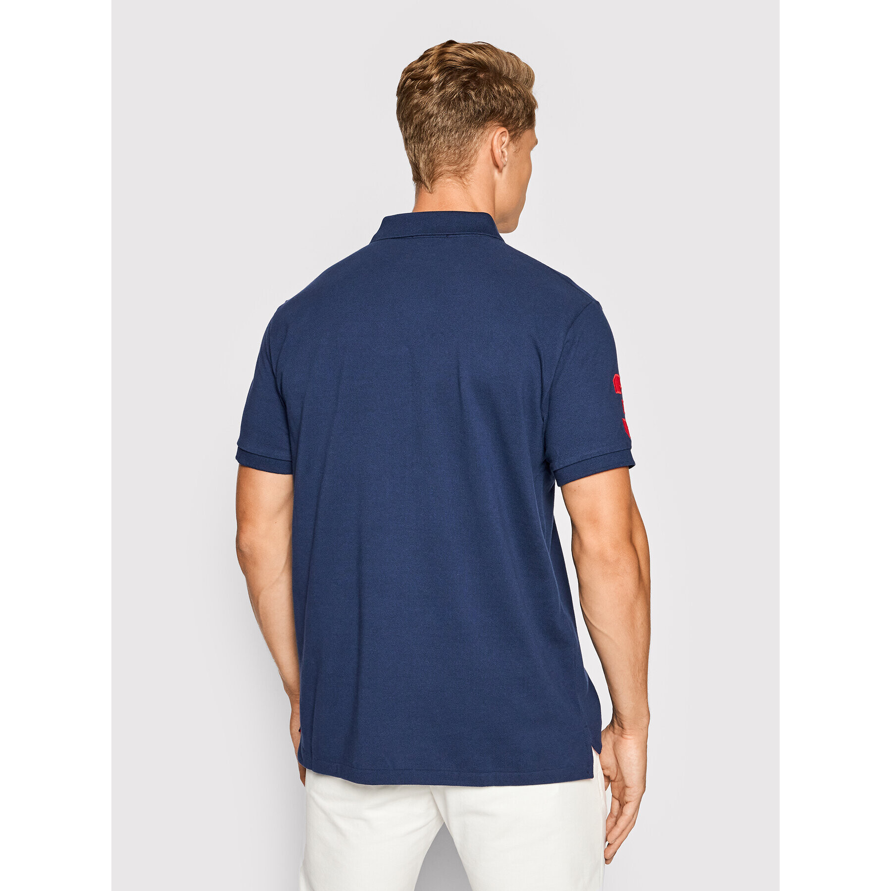 Polo Ralph Lauren Tricou polo Ssl 710814437003 Bleumarin Slim Fit - Pled.ro