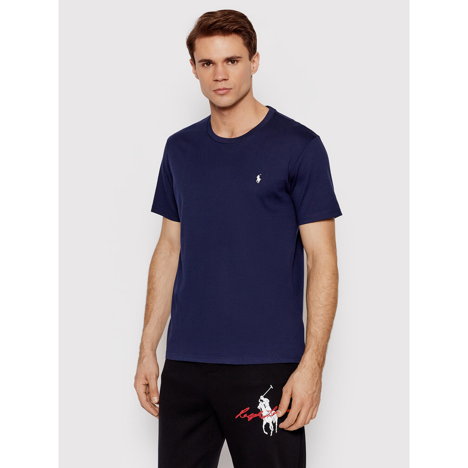 Polo Ralph Lauren Tricou Sle 714844756002 Bleumarin Regular Fit - Pled.ro