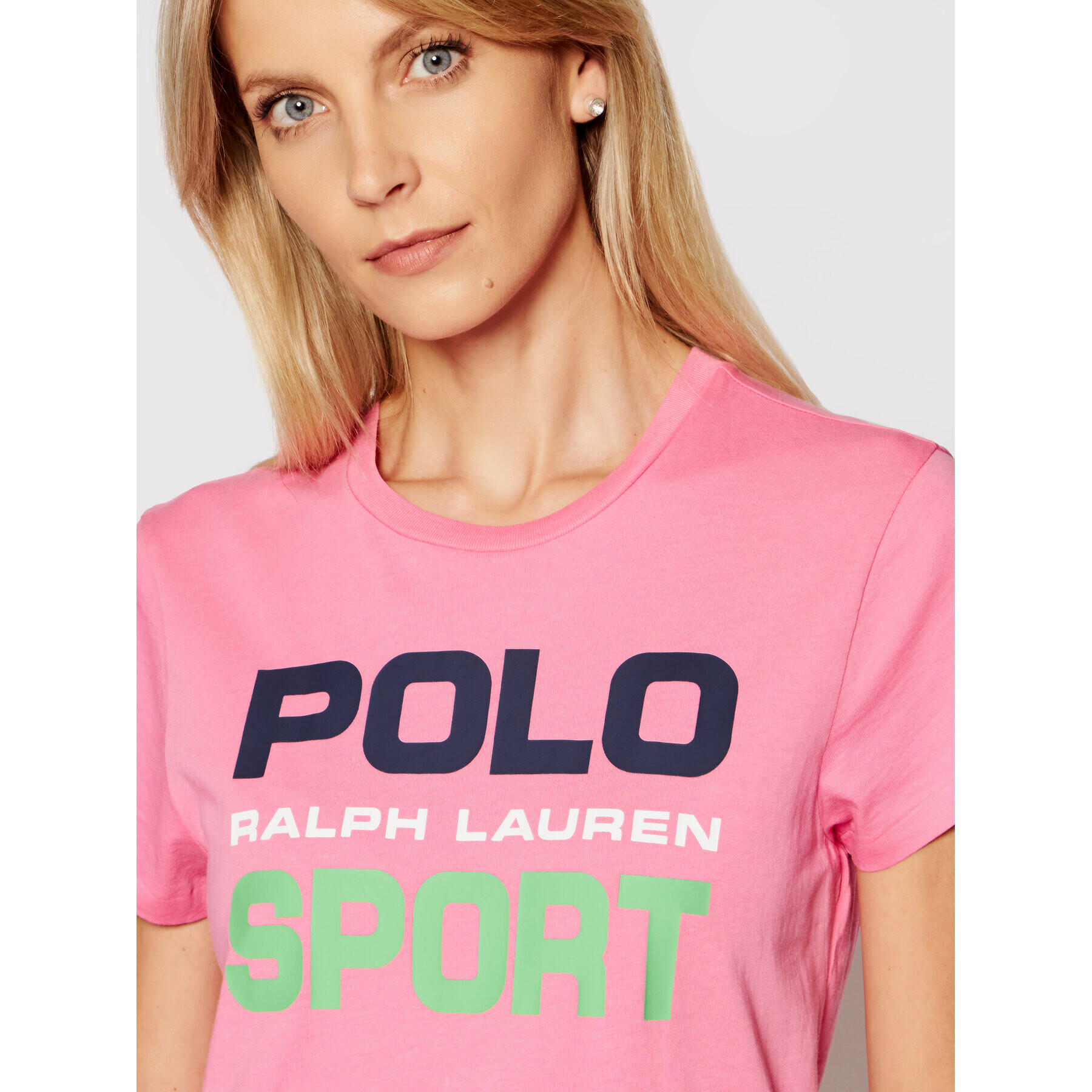 Polo Ralph Lauren Tricou Ssl 211838079005 Roz Regular Fit - Pled.ro