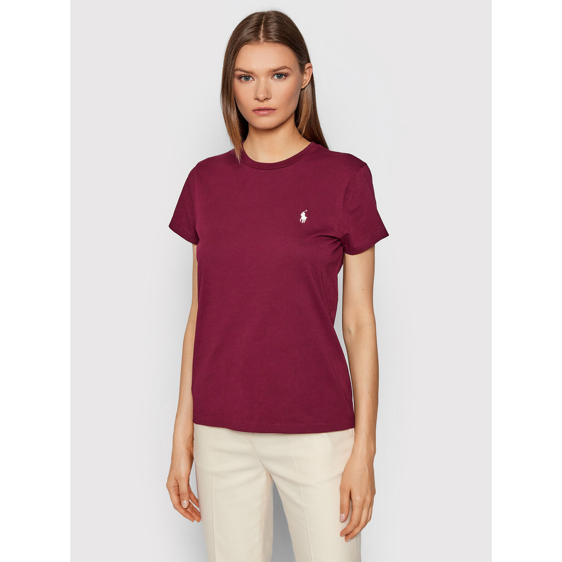 Polo Ralph Lauren Tricou Ssl 211847073007 Vișiniu Regular Fit - Pled.ro