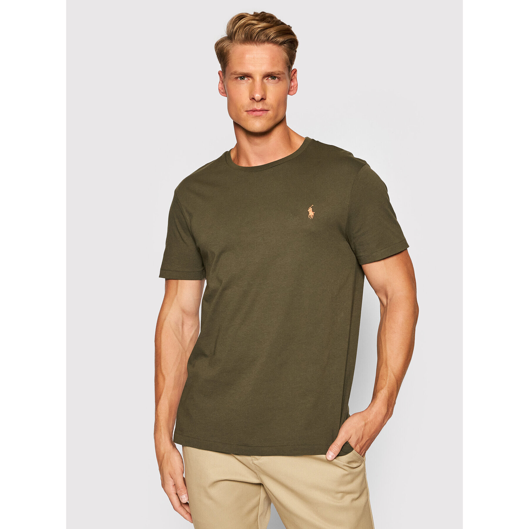 Polo Ralph Lauren Tricou Ssl 710671438236 Verde Slim Fit - Pled.ro