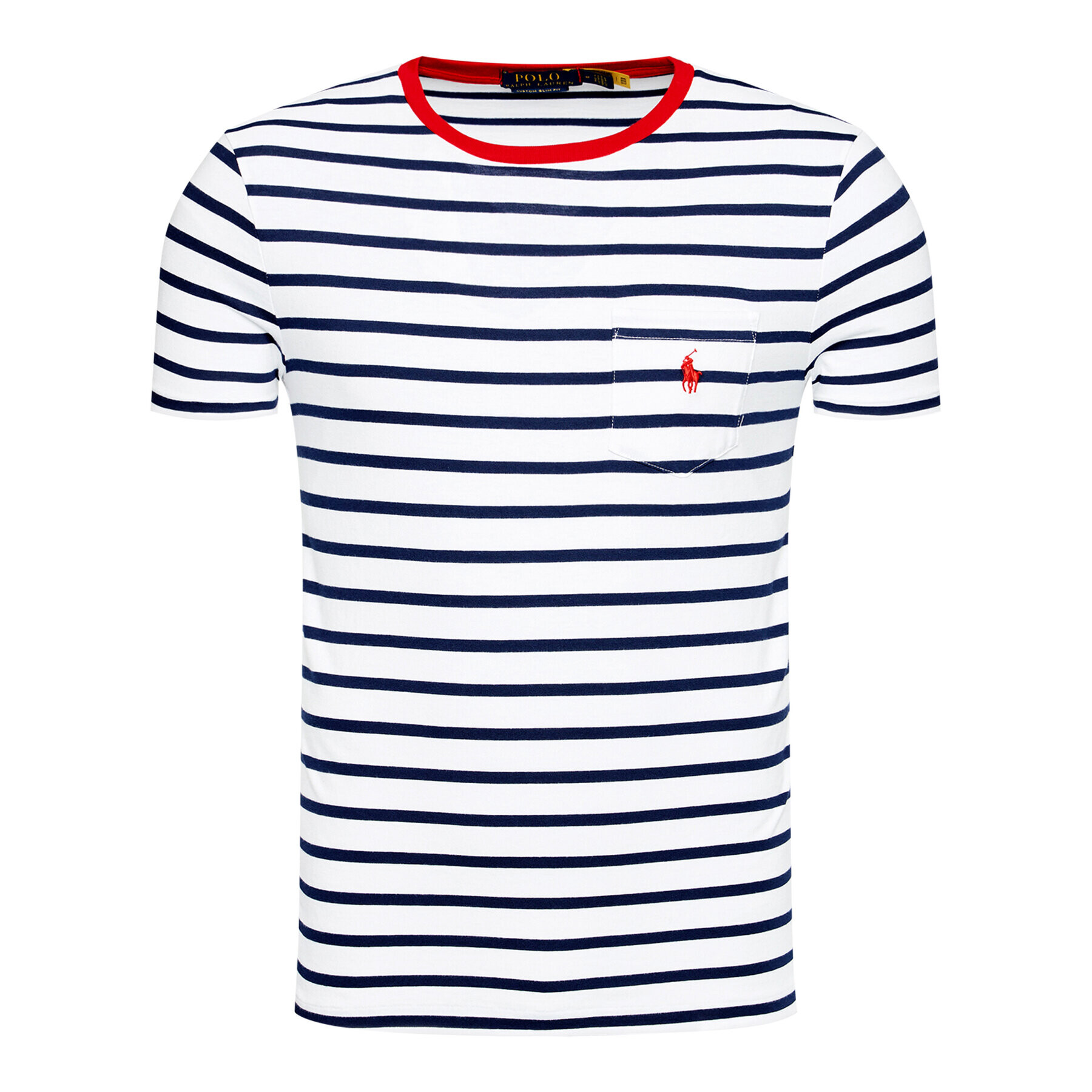 Polo Ralph Lauren Tricou Yd 710823561002 Alb Slim Fit - Pled.ro