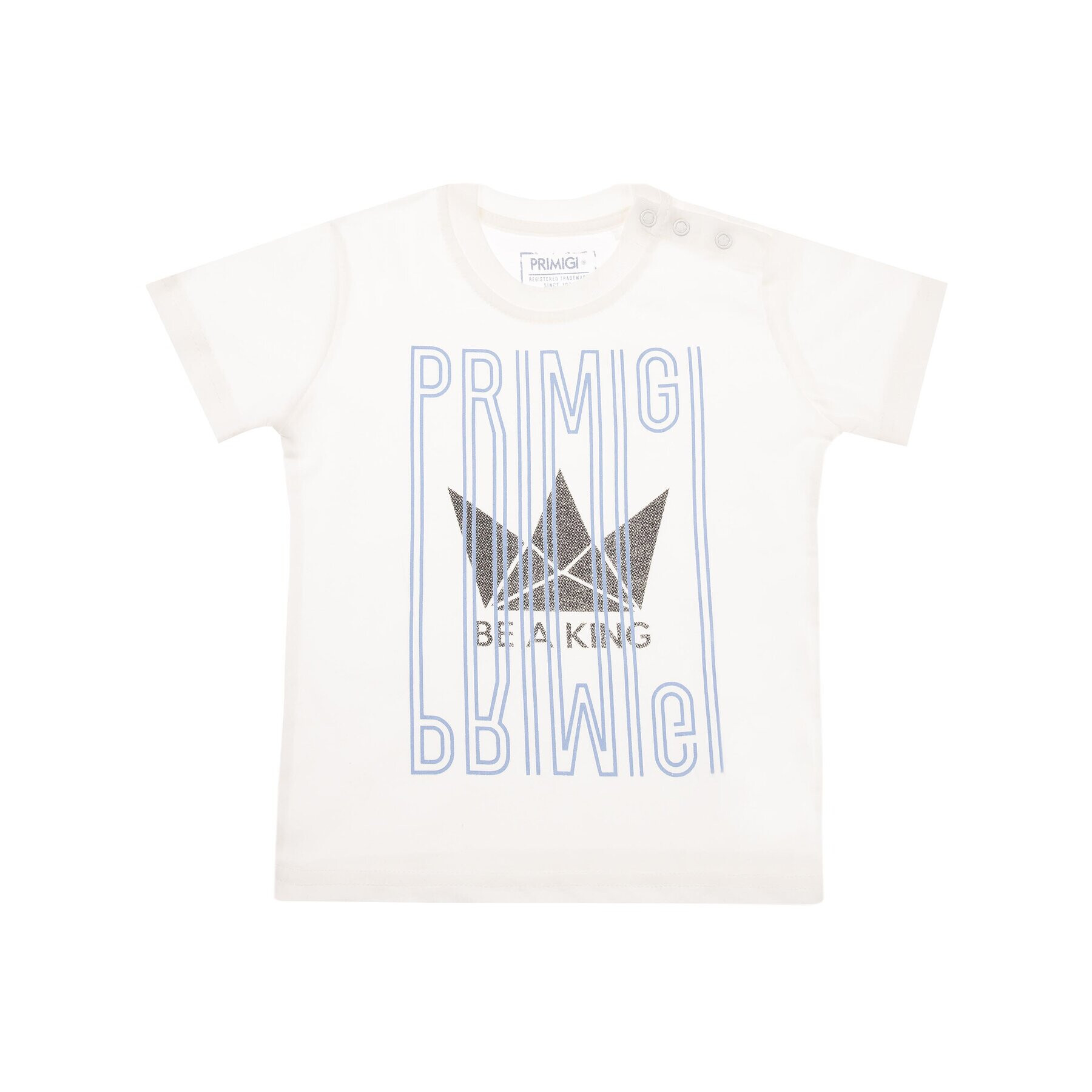 Primigi Tricou Be A King 43221027 Alb Regular Fit - Pled.ro