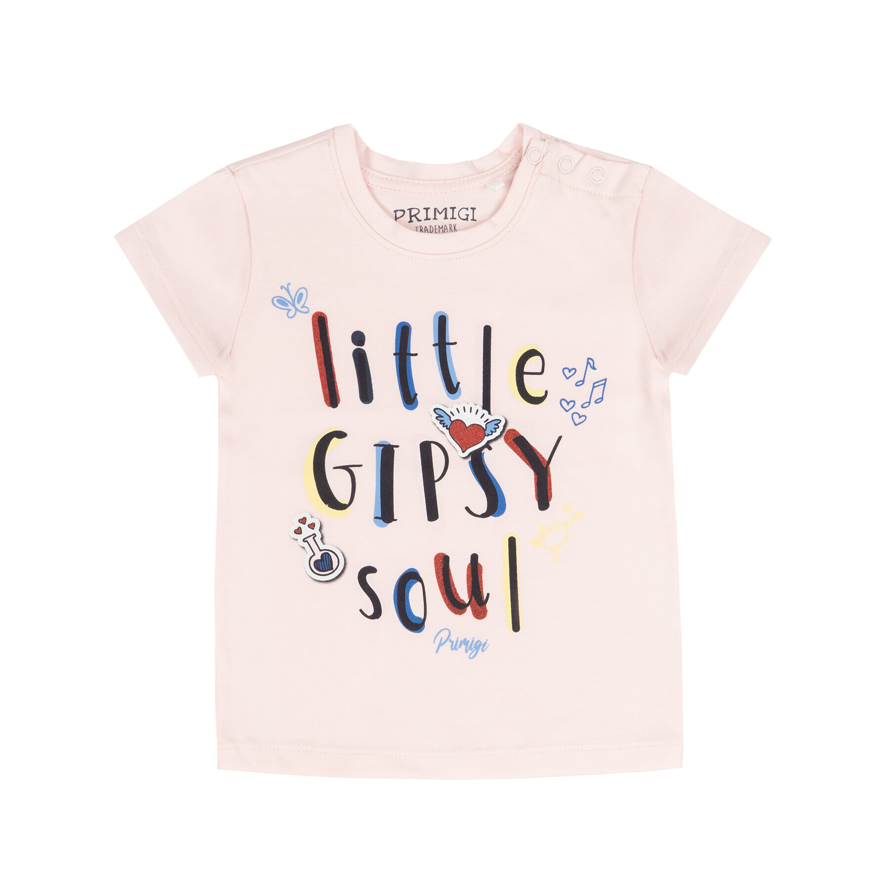 Primigi Tricou Little Gipsy Soul 43221532 Roz Regular Fit - Pled.ro