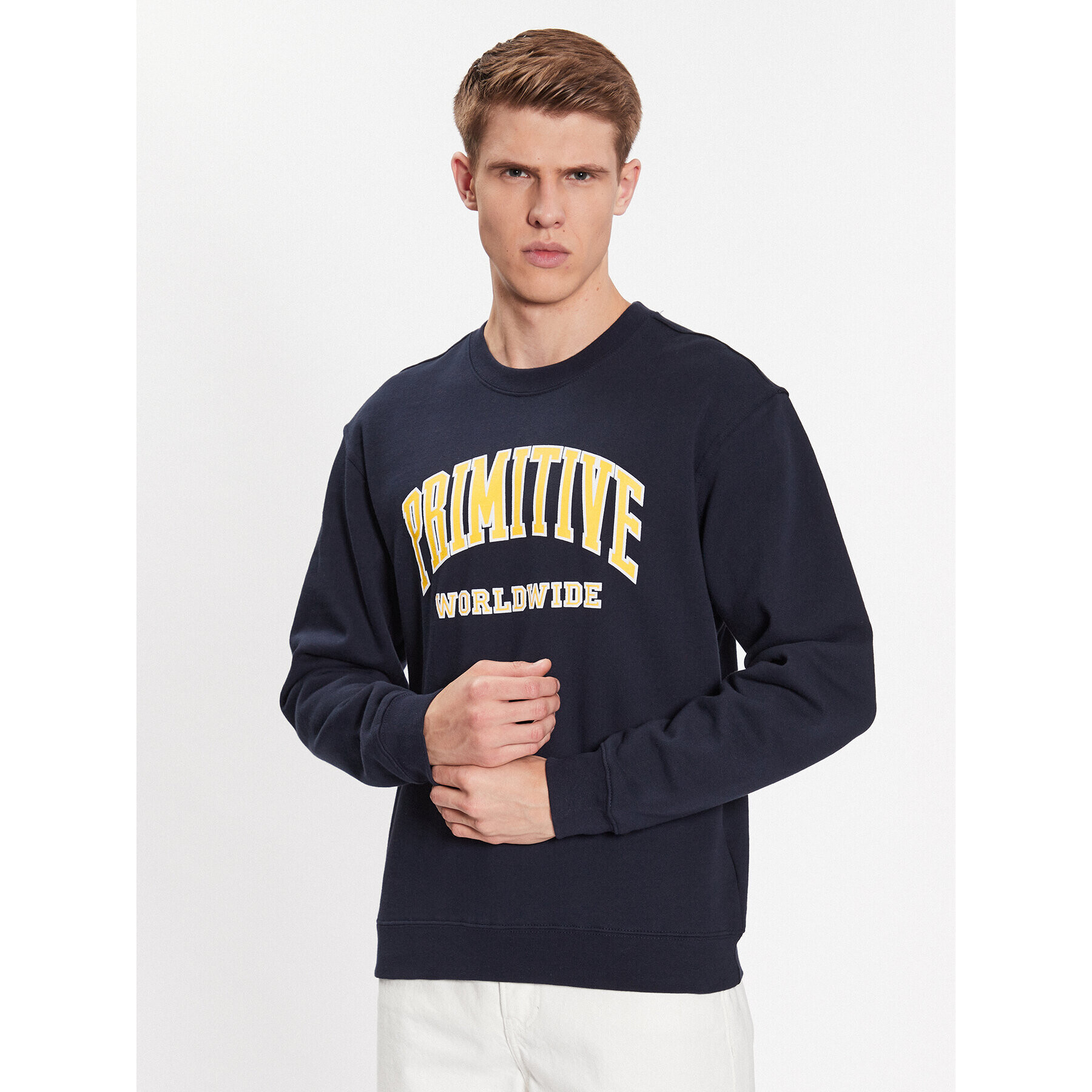 Primitive Bluză Collegiate Worldwide PAPSP2315 Bleumarin Regular Fit - Pled.ro