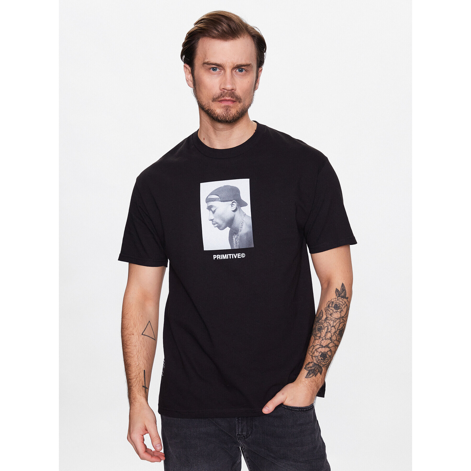 Primitive Tricou 2Pac P14380 Negru Regular Fit - Pled.ro