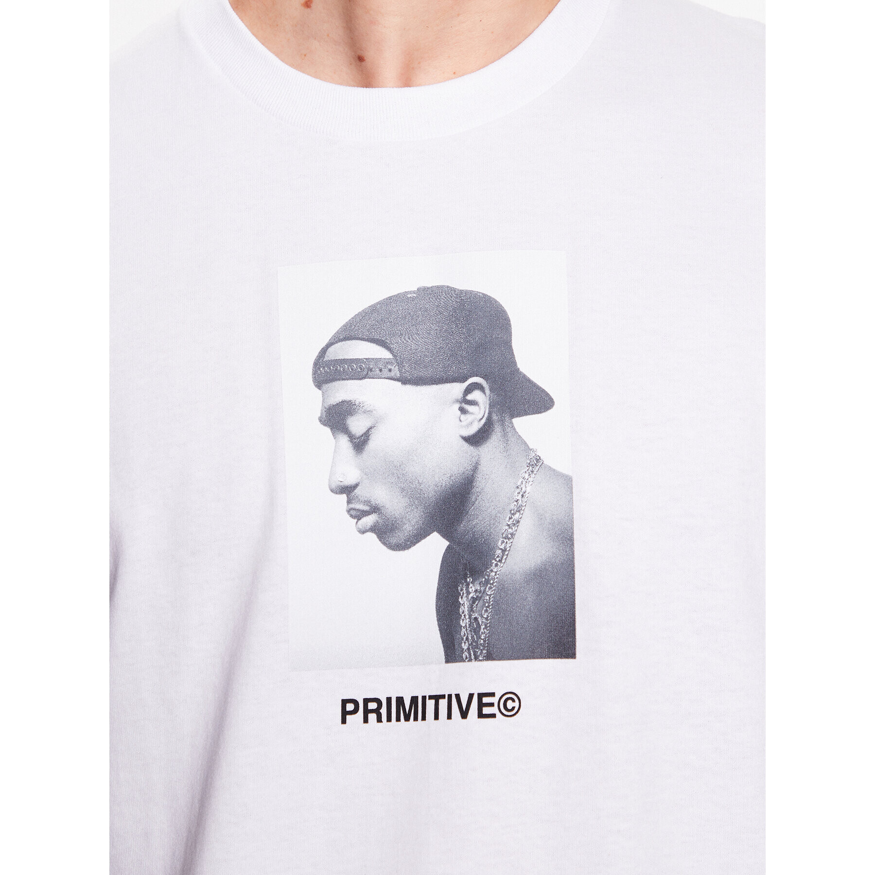 Primitive Tricou 2Pac P14382 Alb Regular Fit - Pled.ro