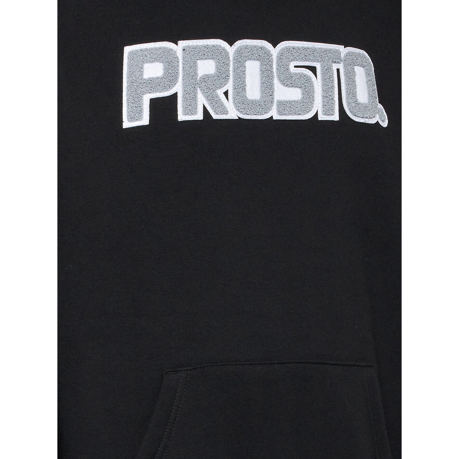 PROSTO. Bluză KLASYK Logon 2071 Negru Regular Fit - Pled.ro