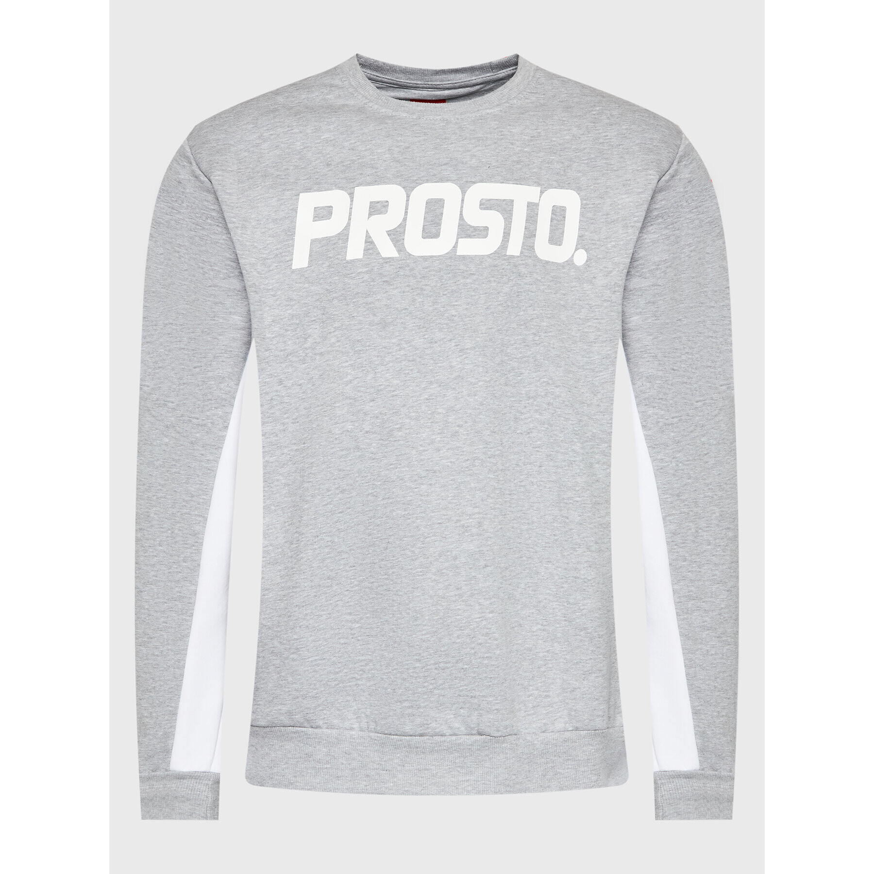 PROSTO. Bluză KLASYK Crewneck Classic XXII 1032 Gri Relaxed Fit - Pled.ro