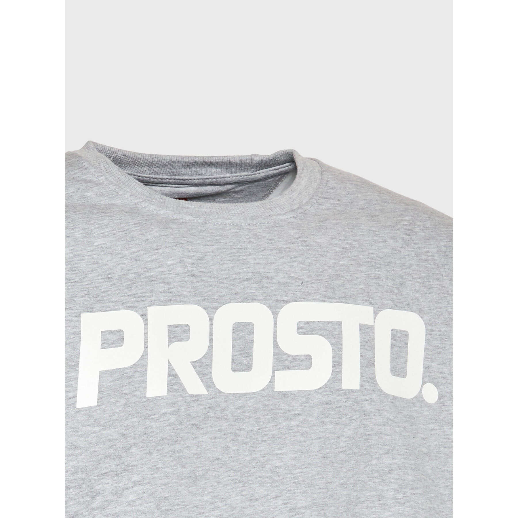 PROSTO. Bluză KLASYK Crewneck Classic XXII 1032 Gri Relaxed Fit - Pled.ro