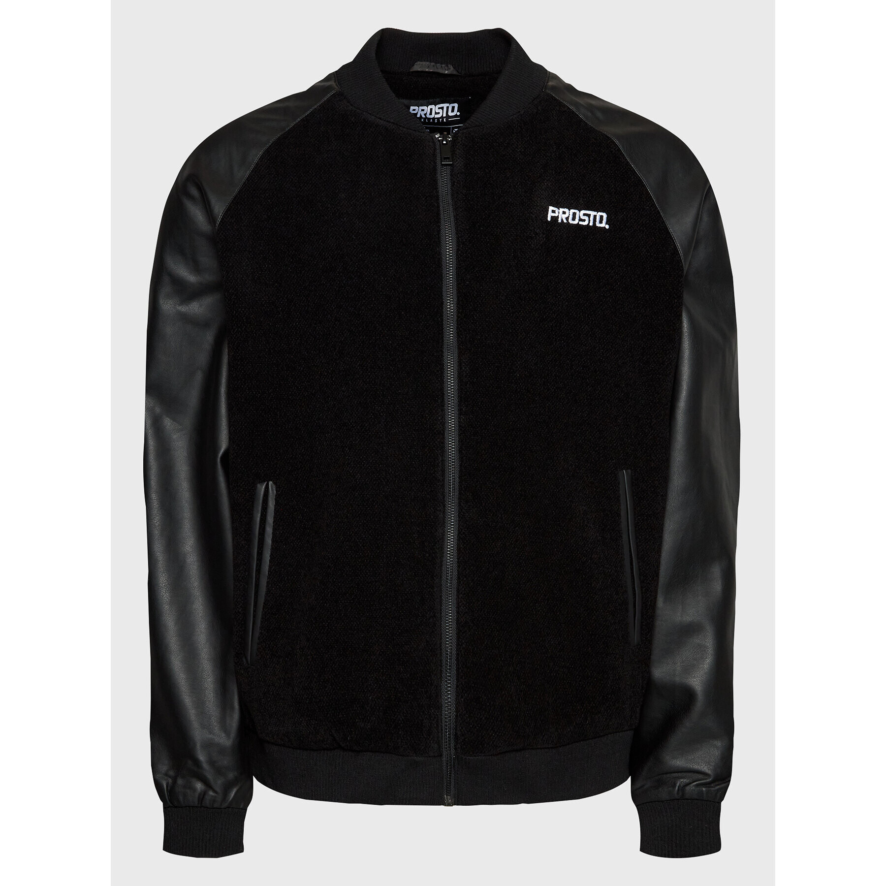 PROSTO. Geacă bomber KLASYK Baze Premium 1021 Negru Regular Fit - Pled.ro