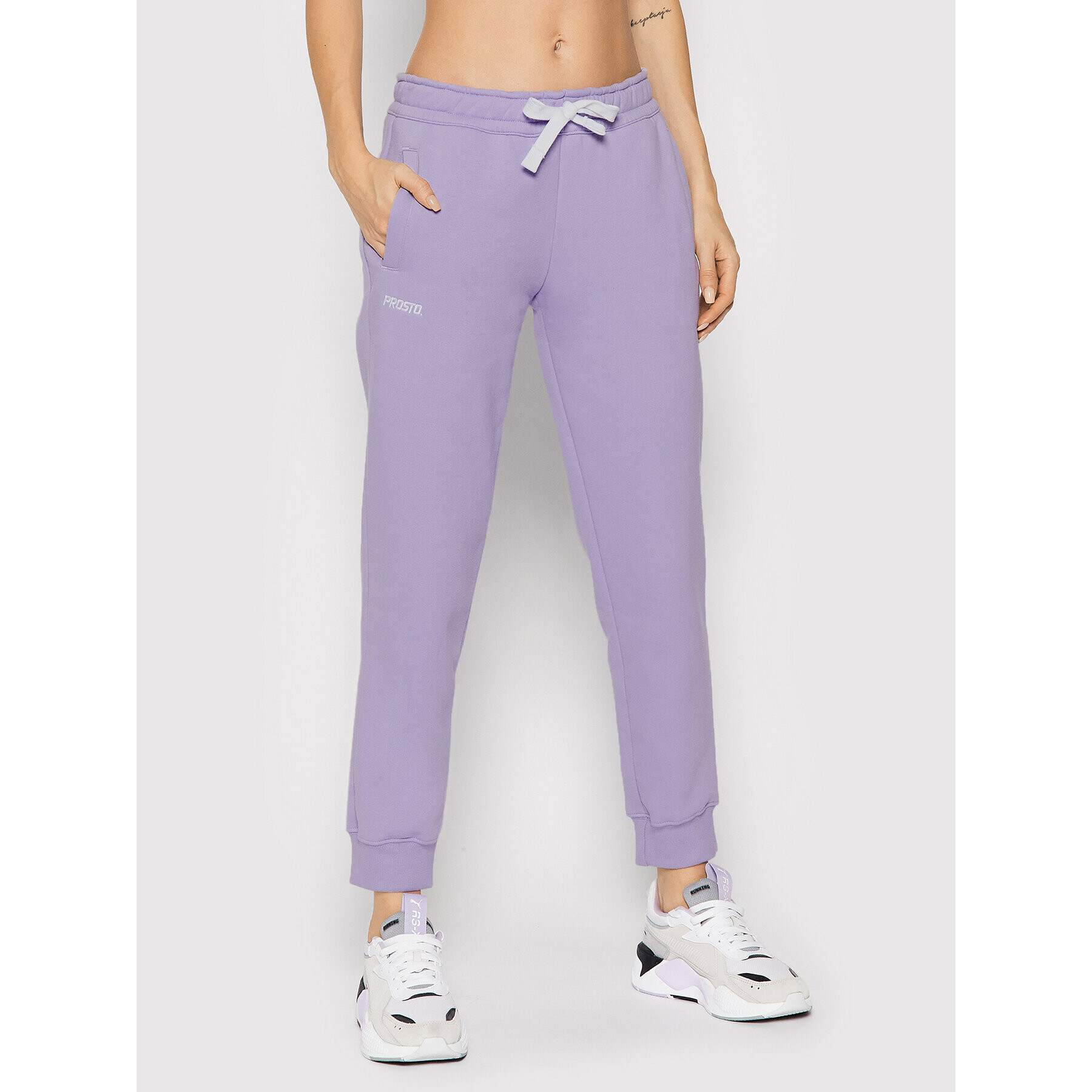 PROSTO. Pantaloni trening KLASYK Nevermind 2012 Violet Regular Fit - Pled.ro