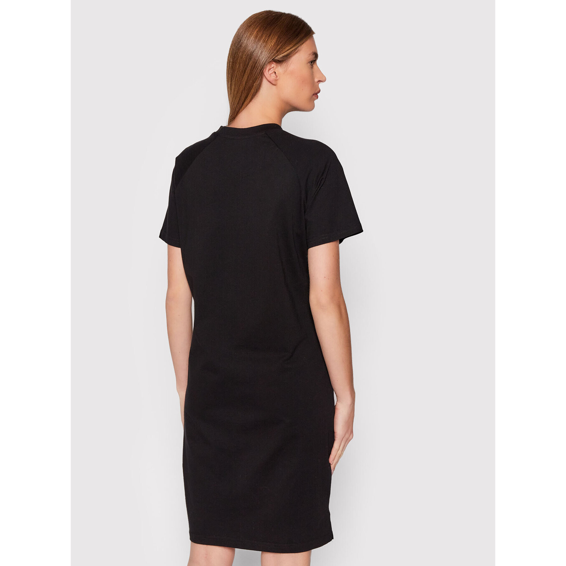 PROSTO. Rochie de zi KLASYK Hatba 1041 Negru Regular Fit - Pled.ro