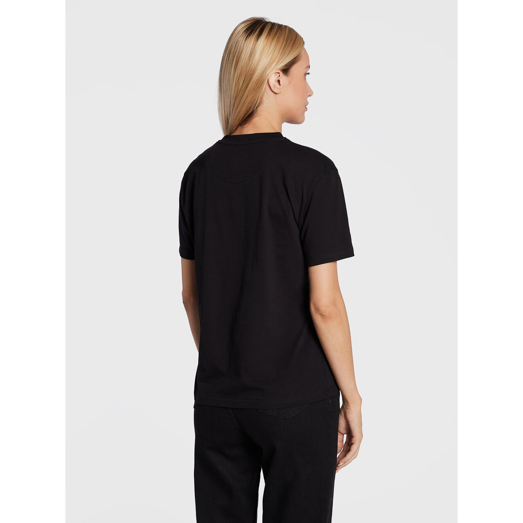 PROSTO. Tricou KLASYK Doji 1293 Negru Regular Fit - Pled.ro