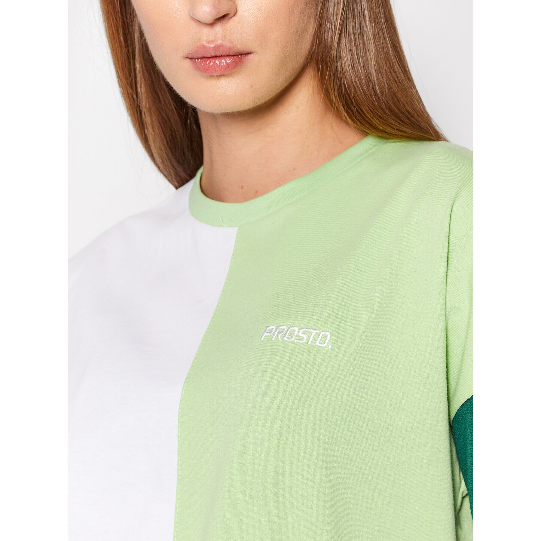 PROSTO. Tricou KLASYK Mousse 1062 Verde Regular Fit - Pled.ro