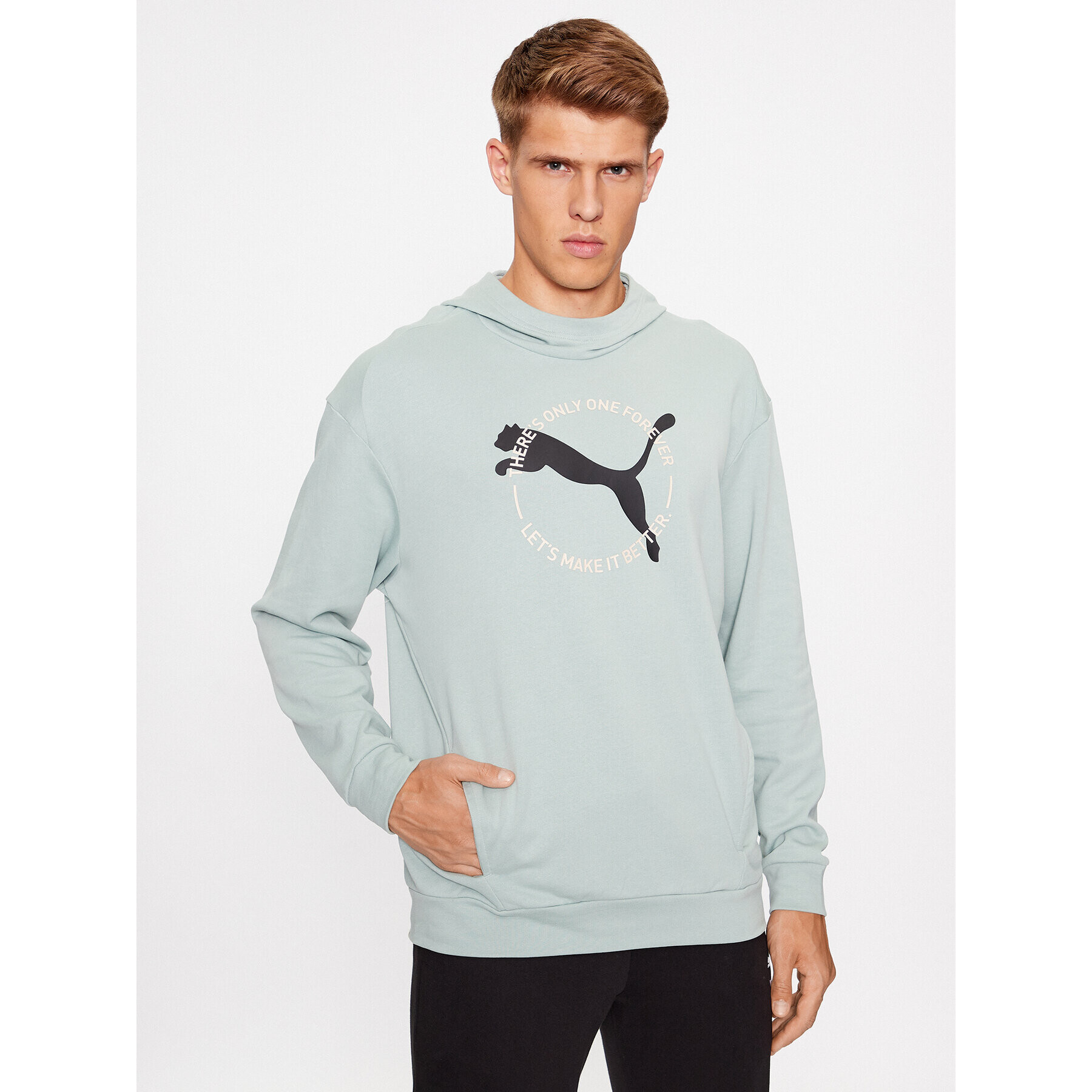 Puma Bluză Better Sportswear 676064 Verde Regular Fit - Pled.ro