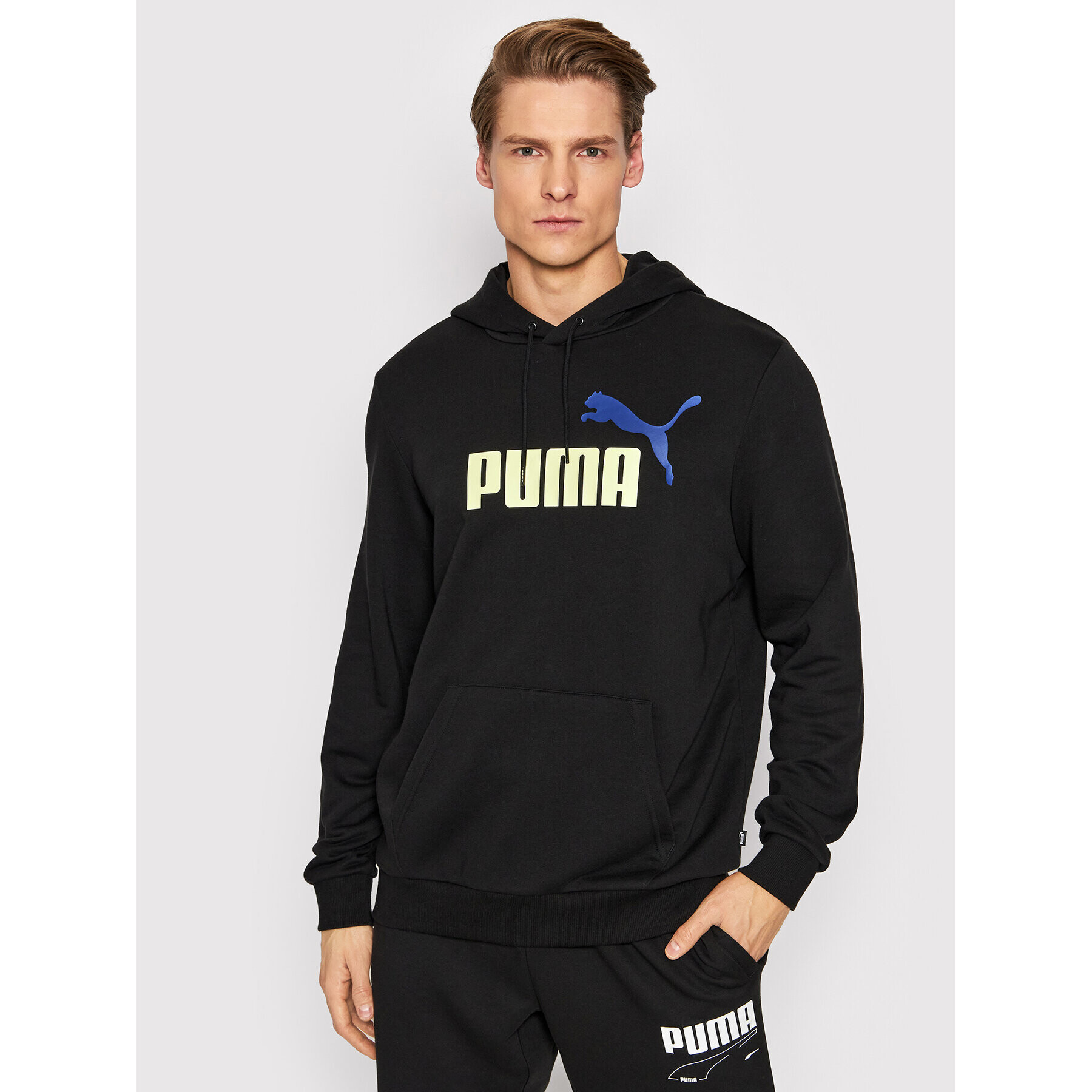 Puma Bluză Big Logo 586765 Negru Regular Fit - Pled.ro