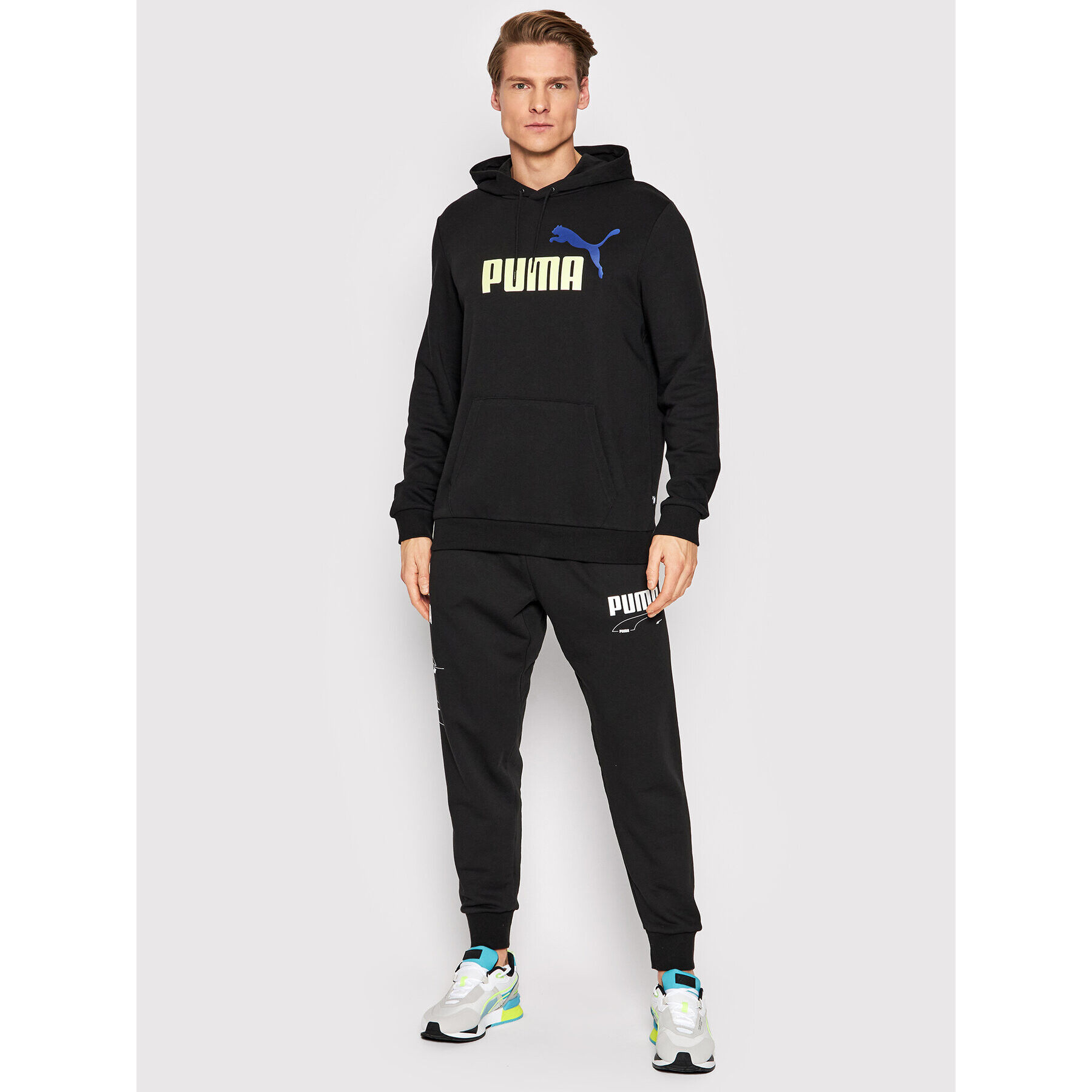 Puma Bluză Big Logo 586765 Negru Regular Fit - Pled.ro