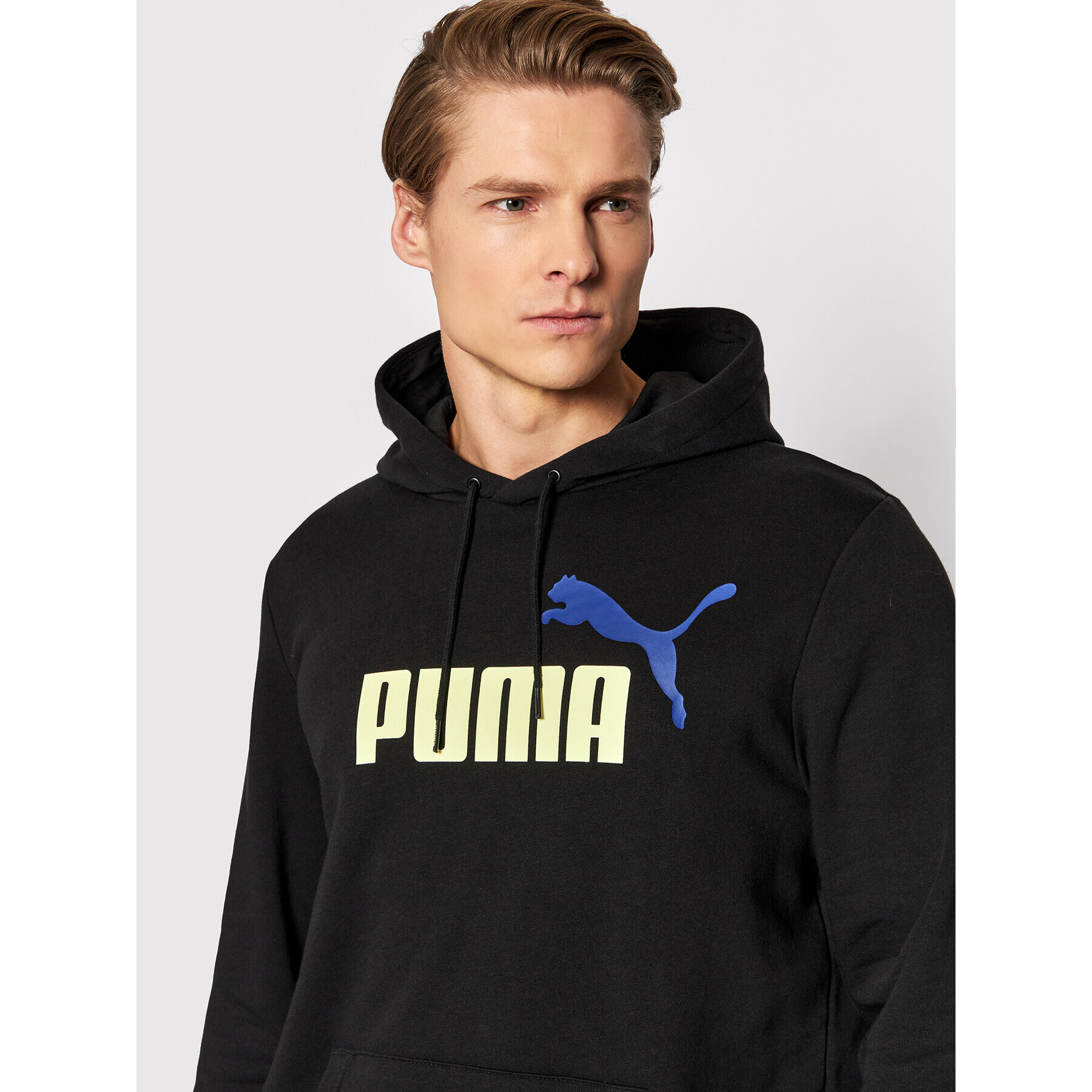 Puma Bluză Big Logo 586765 Negru Regular Fit - Pled.ro