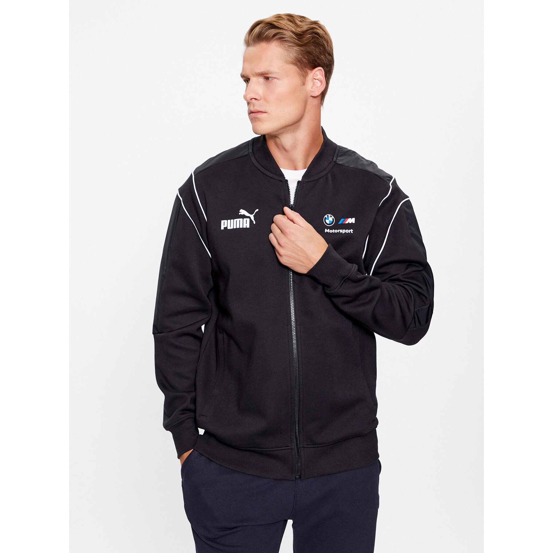 Puma Bluză Bmw Mms Mt7 621213 Negru Regular Fit - Pled.ro