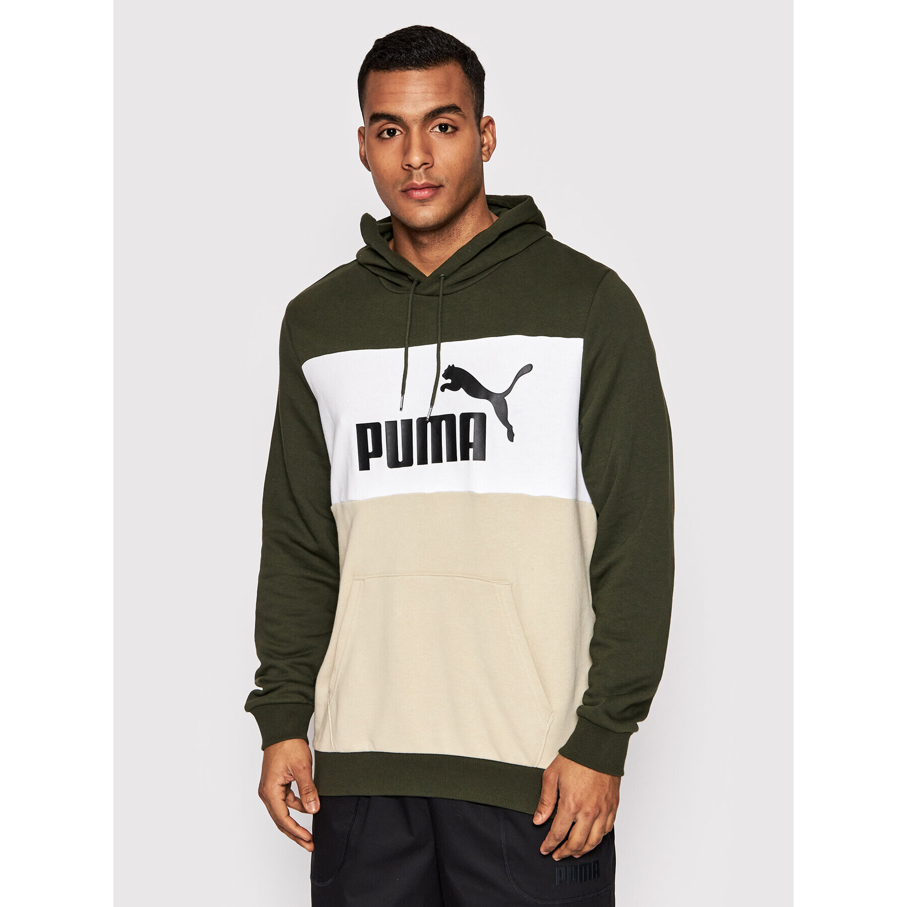 Puma Bluză Colorblock 848772 Verde Regular Fit - Pled.ro