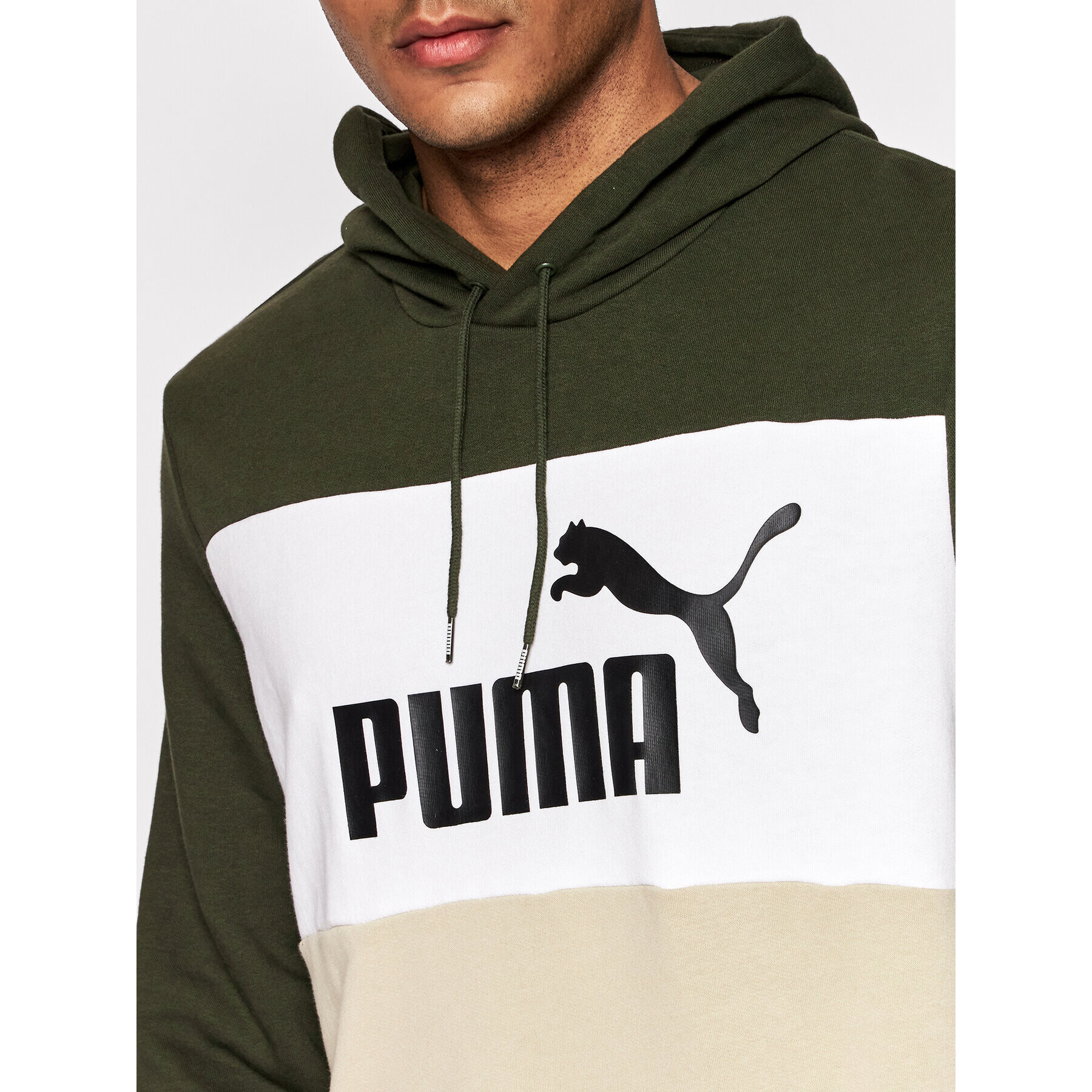 Puma Bluză Colorblock 848772 Verde Regular Fit - Pled.ro