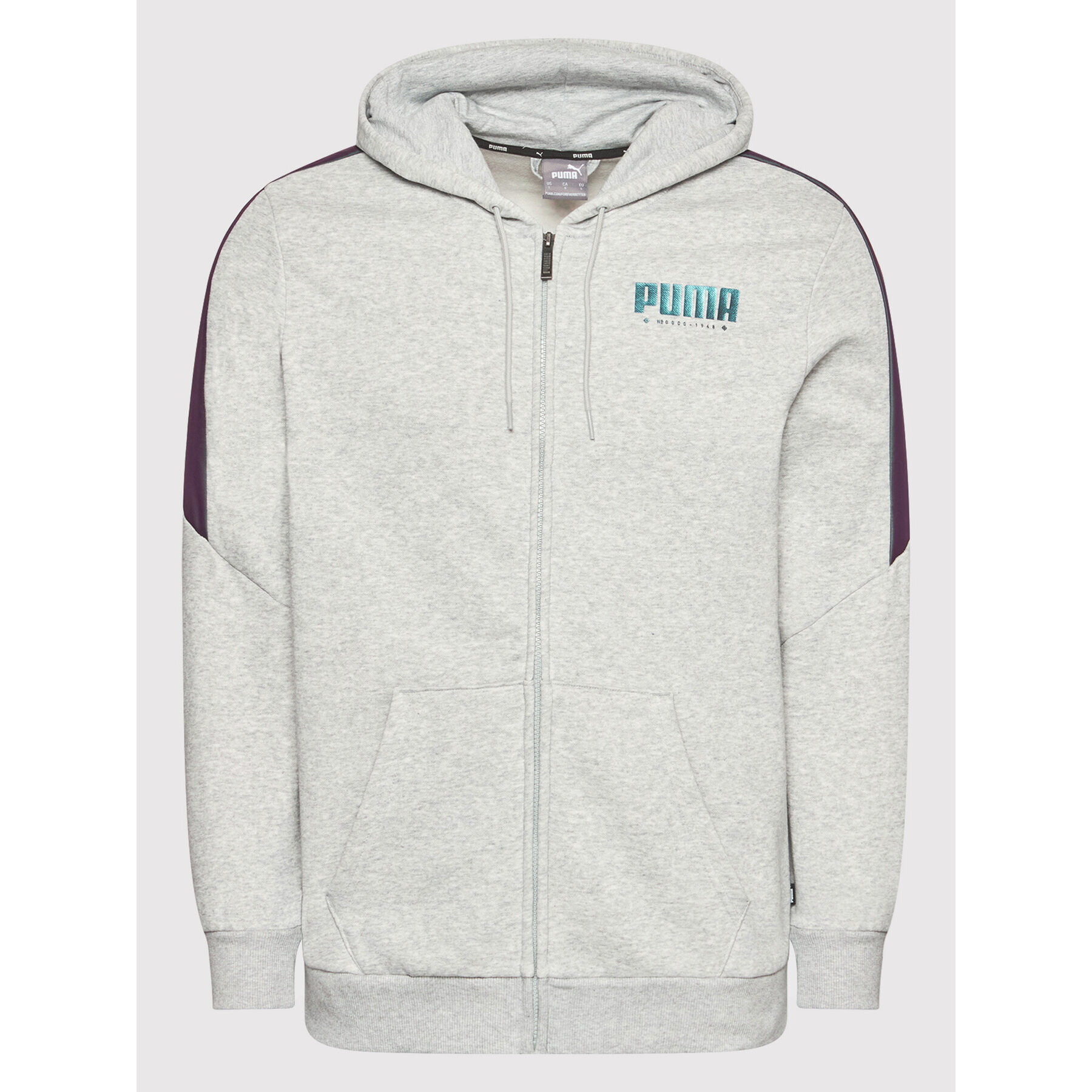 Puma Bluză Cyber Fz 848175 Gri Regular Fit - Pled.ro