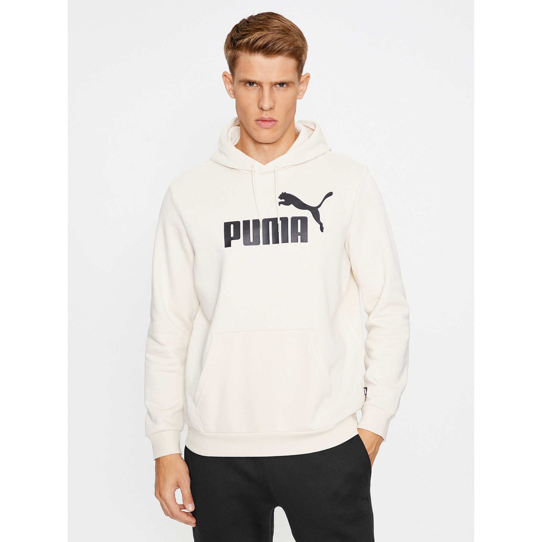 Puma Bluză Ess Big Logo 586687 Alb Regular Fit - Pled.ro