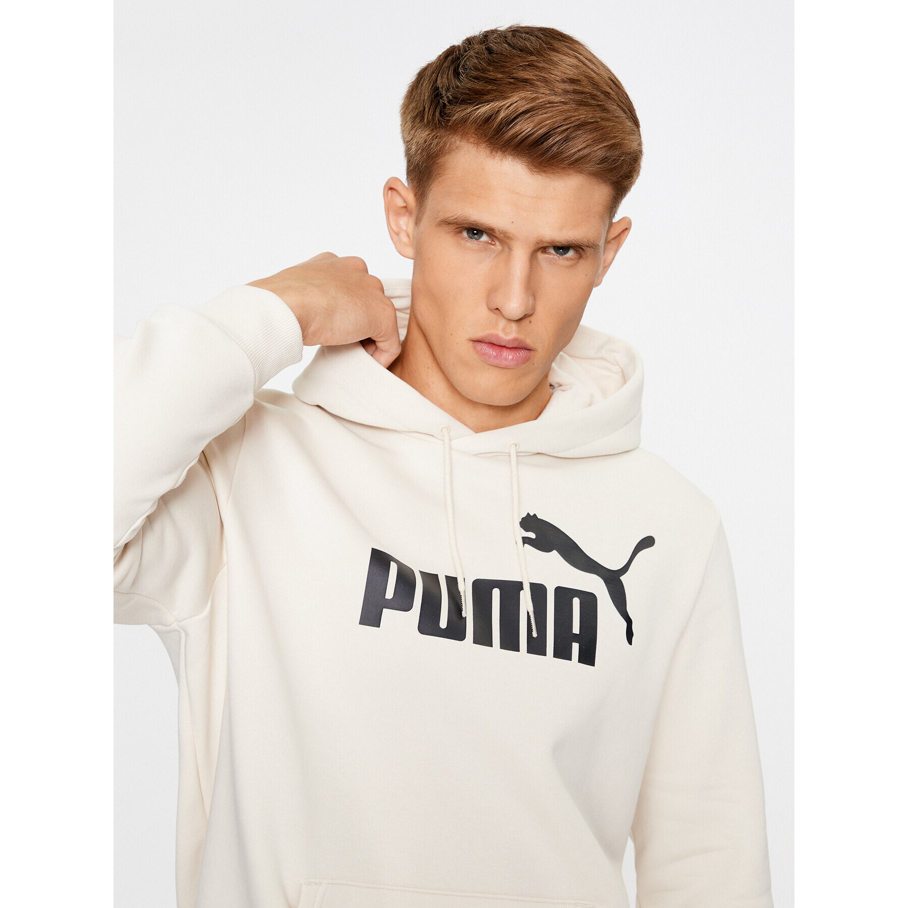 Puma Bluză Ess Big Logo 586687 Alb Regular Fit - Pled.ro