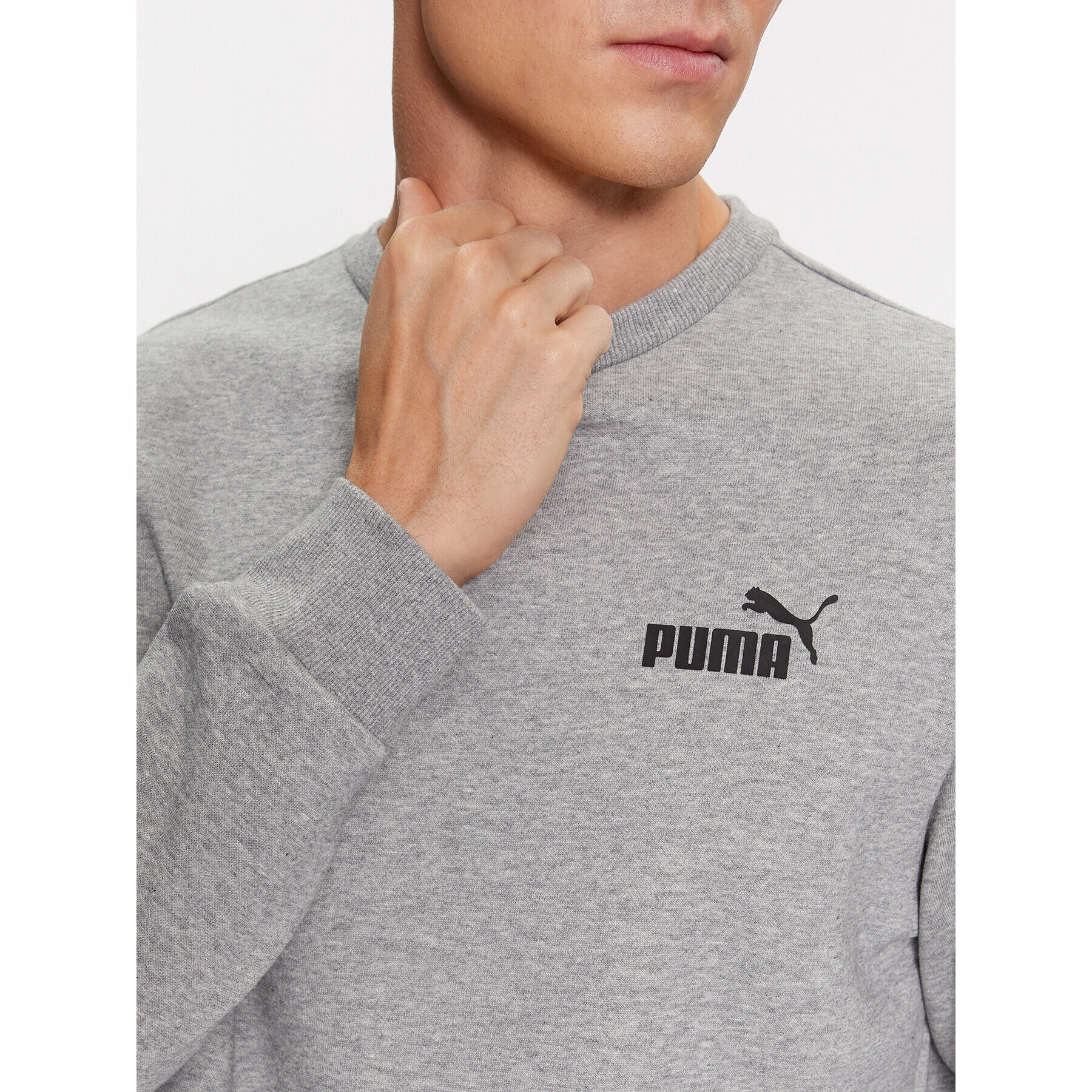 Puma Bluză Ess Small Logo 586682 Gri Regular Fit - Pled.ro