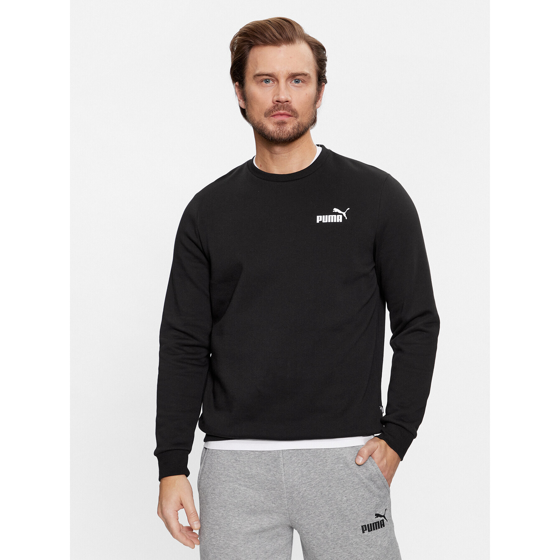 Puma Bluză Ess Small Logo 586682 Negru Regular Fit - Pled.ro