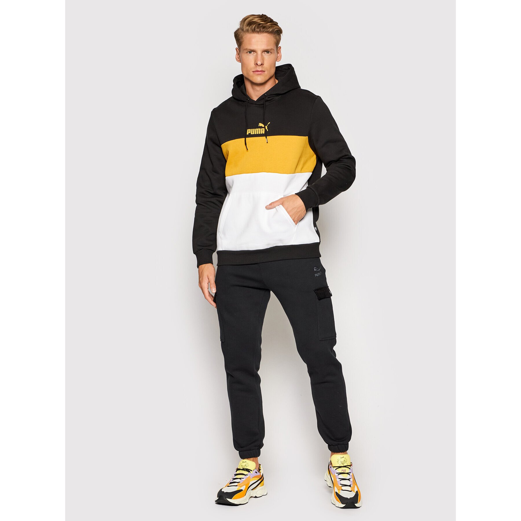 Puma Bluză Essentials 587917 Negru Regular Fit - Pled.ro