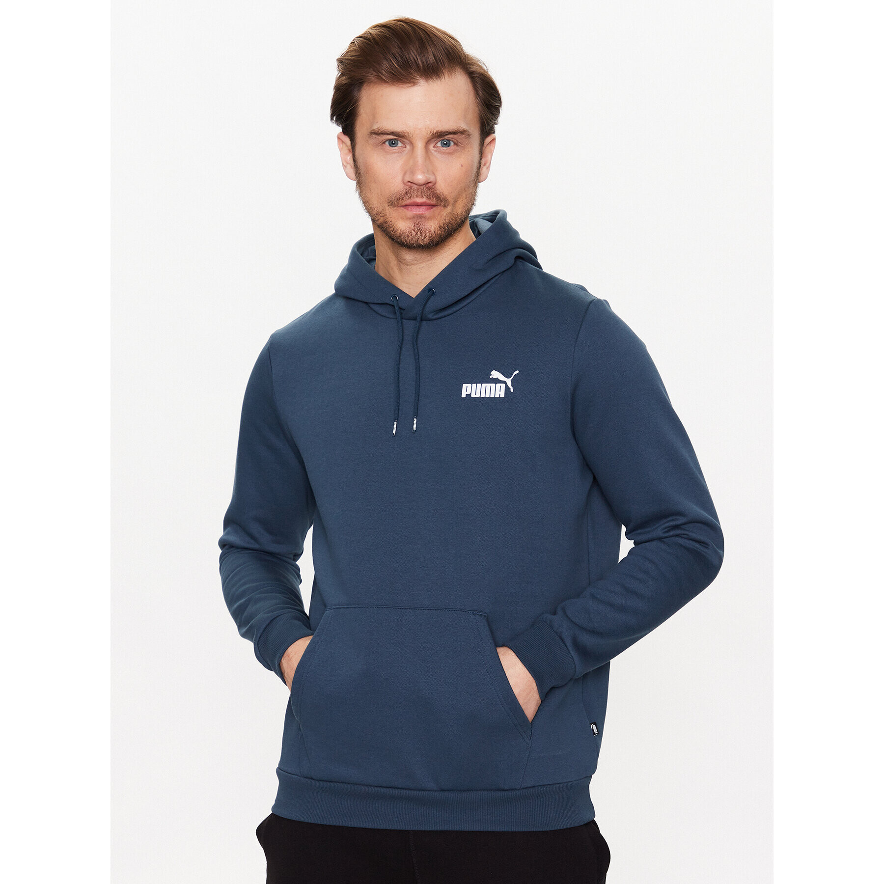 Puma Bluză Essentials Small Logo 586691 Albastru Regular Fit - Pled.ro