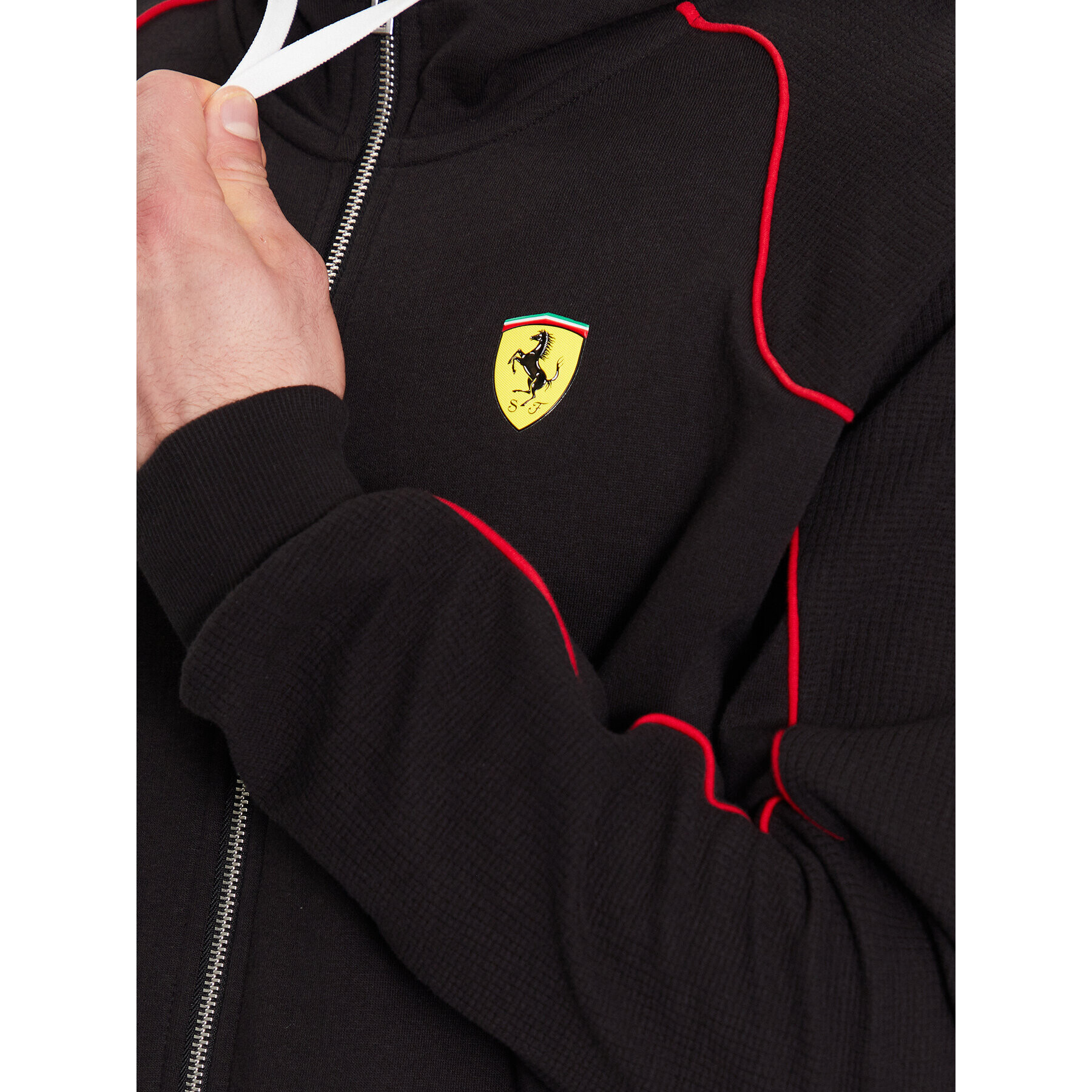 Puma Bluză Ferrari Race 538164 Negru Regular Fit - Pled.ro