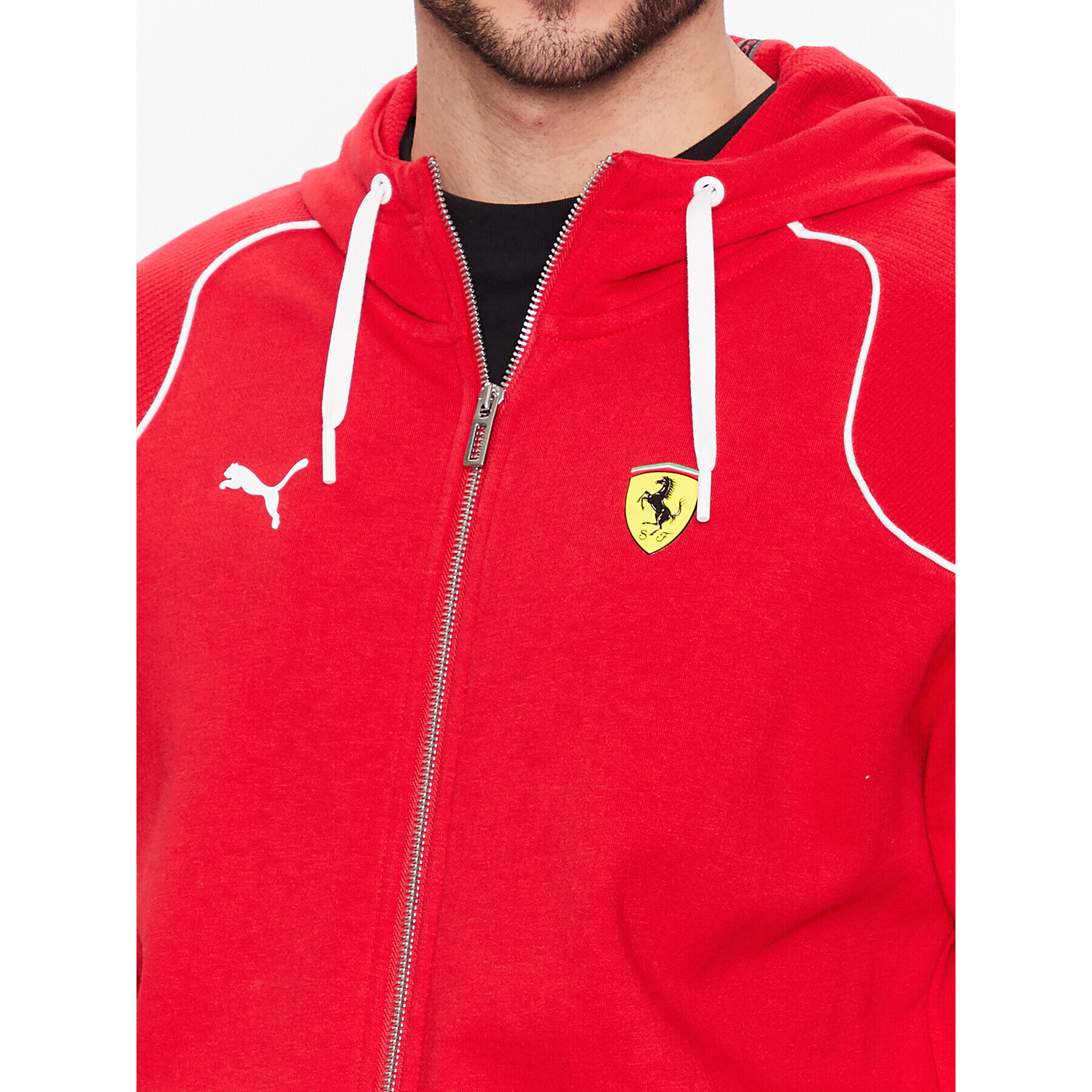 Puma Bluză Ferrari Race 538164 Roșu Regular Fit - Pled.ro