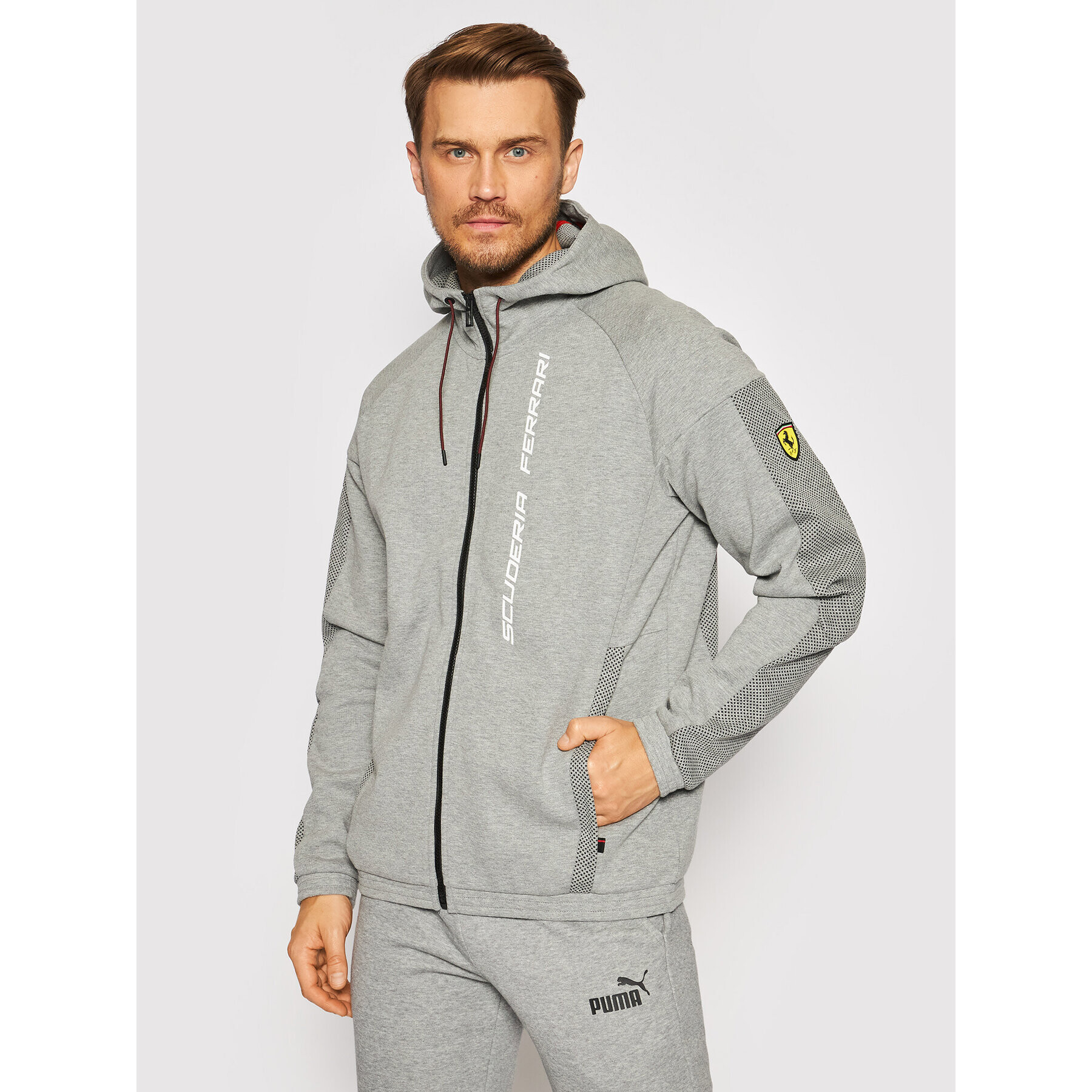 Puma Bluză Ferrari Race Hdd Sweat 597951 Gri Regular Fit - Pled.ro