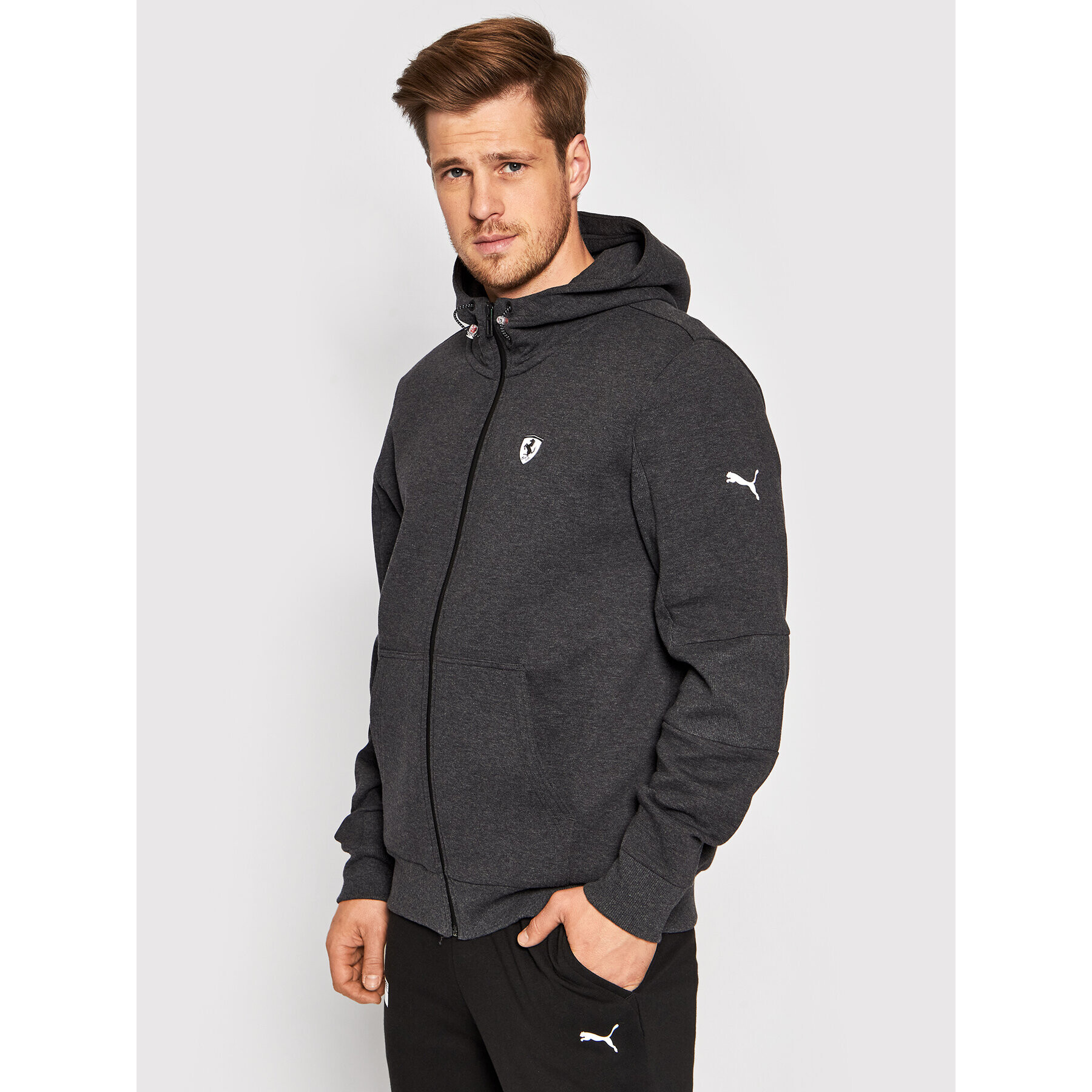 Puma Bluză Ferrari Style Hdd Sweat 597925 Gri Regular Fit - Pled.ro