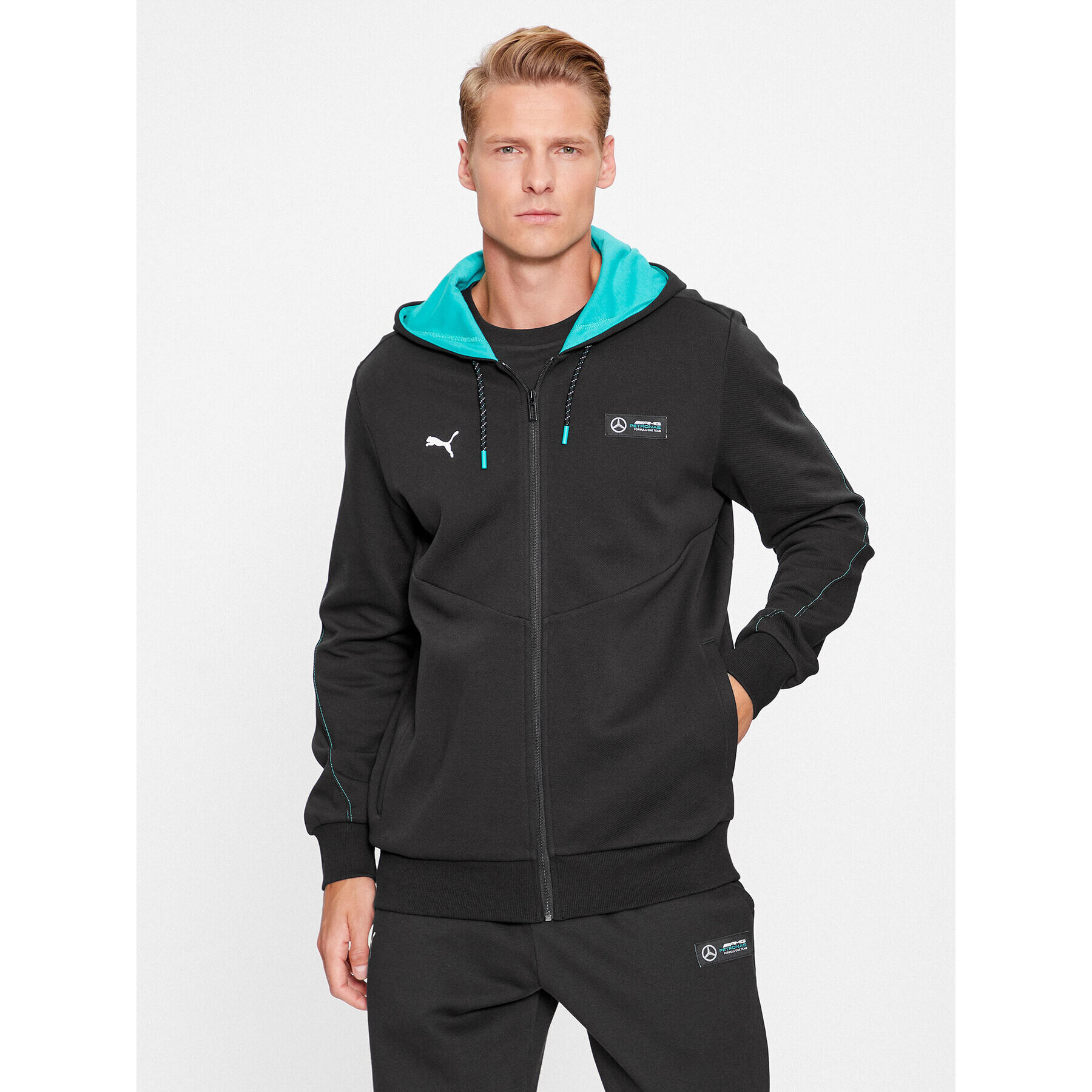 Puma Bluză Mapf1 621147 Negru Regular Fit - Pled.ro