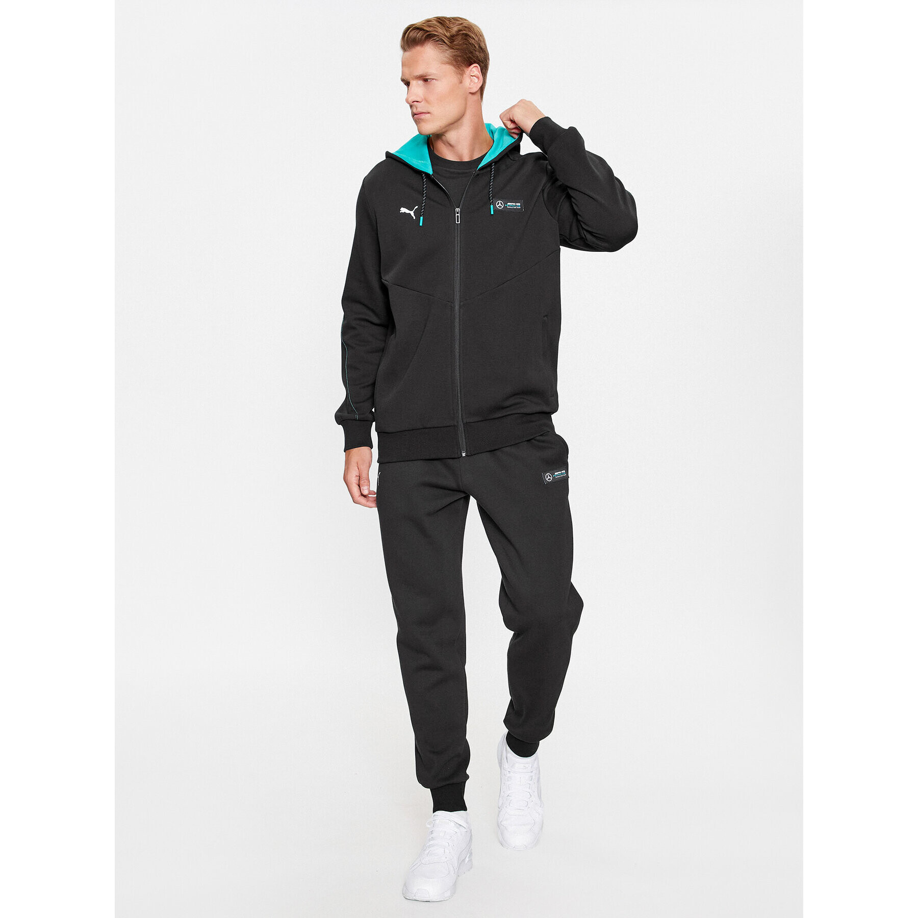 Puma Bluză Mapf1 621147 Negru Regular Fit - Pled.ro