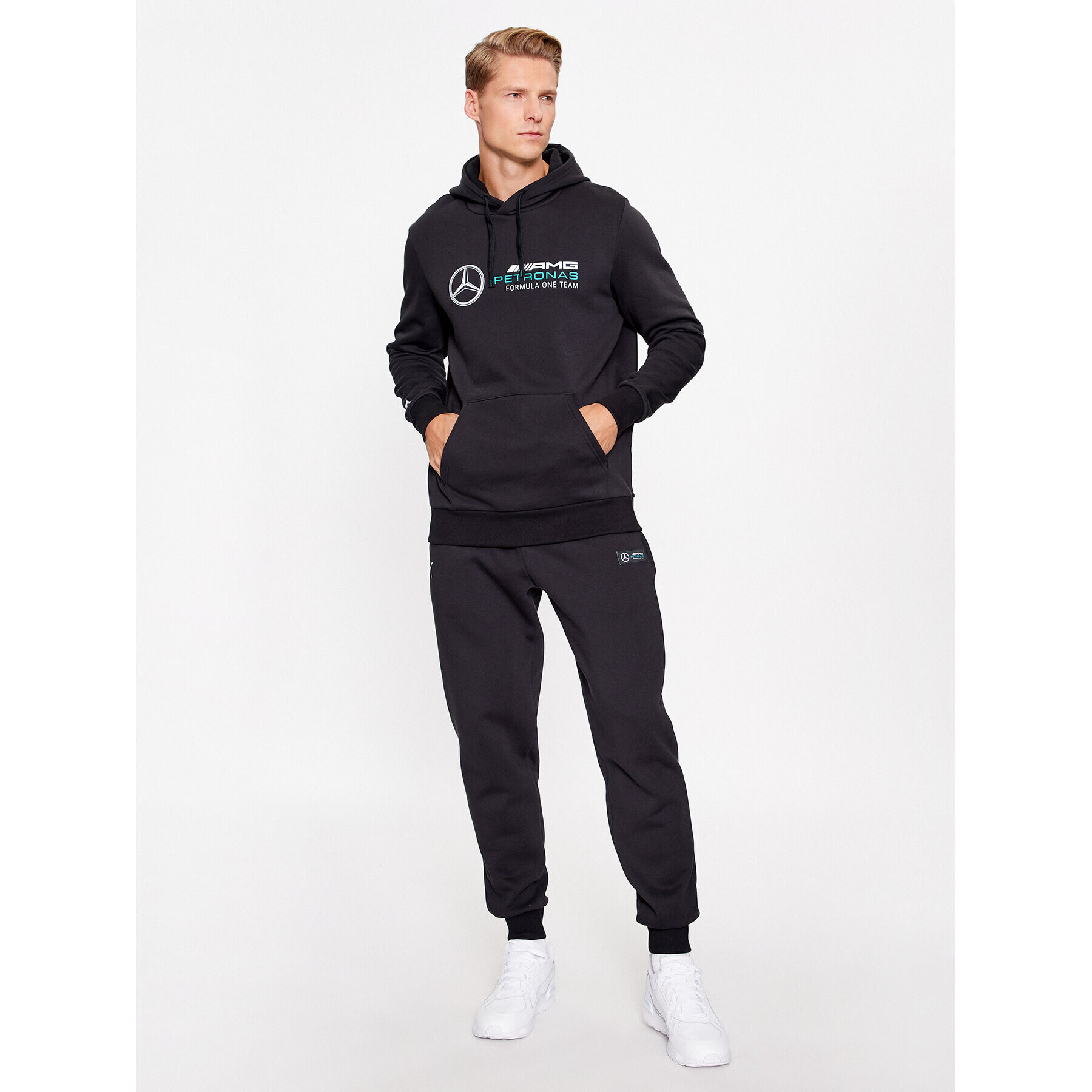 Puma Bluză Mapf1 Ess 621159 Negru Regular Fit - Pled.ro