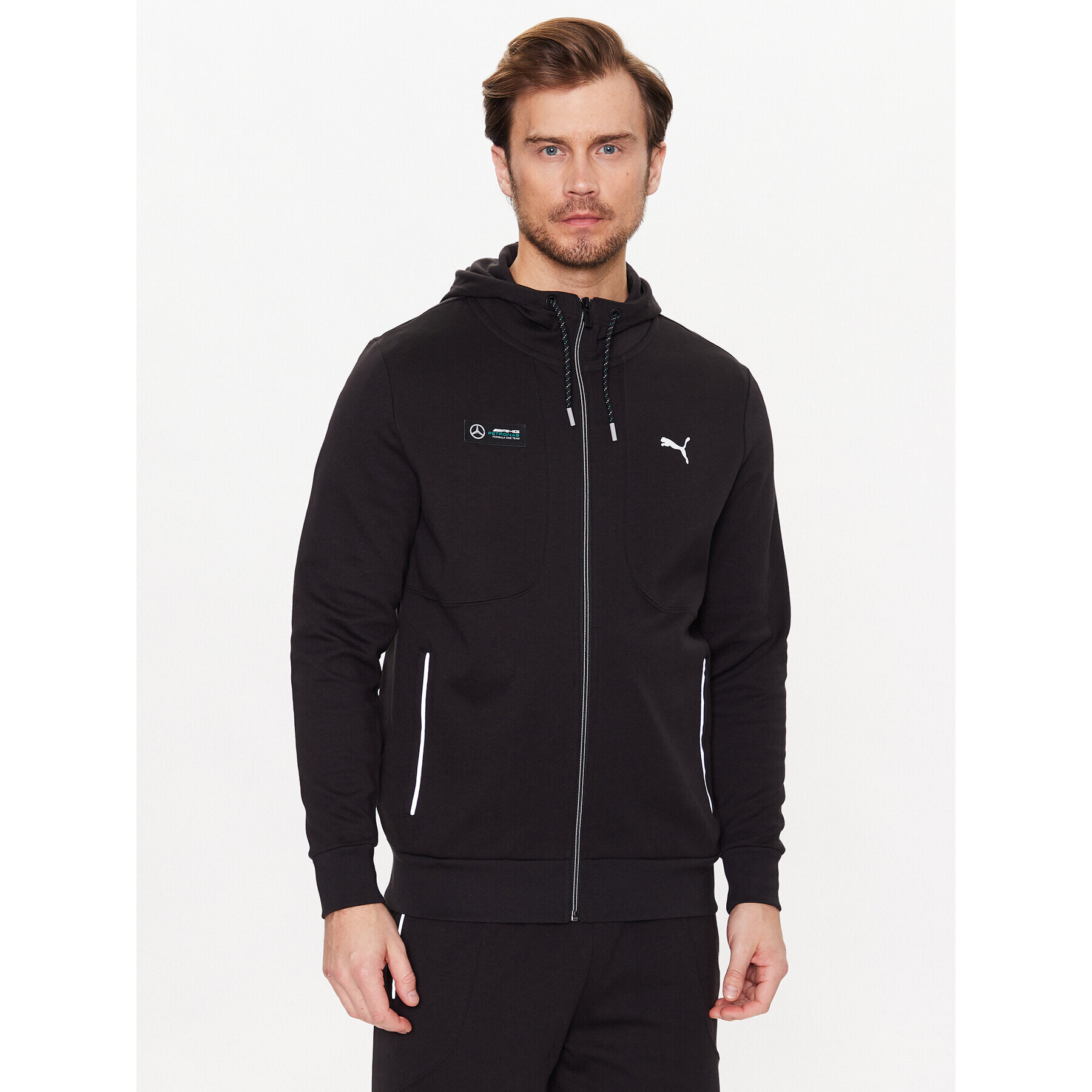 Puma Bluză Mercedes-Amg Petronas Motorsport 538460 Negru Regular Fit - Pled.ro