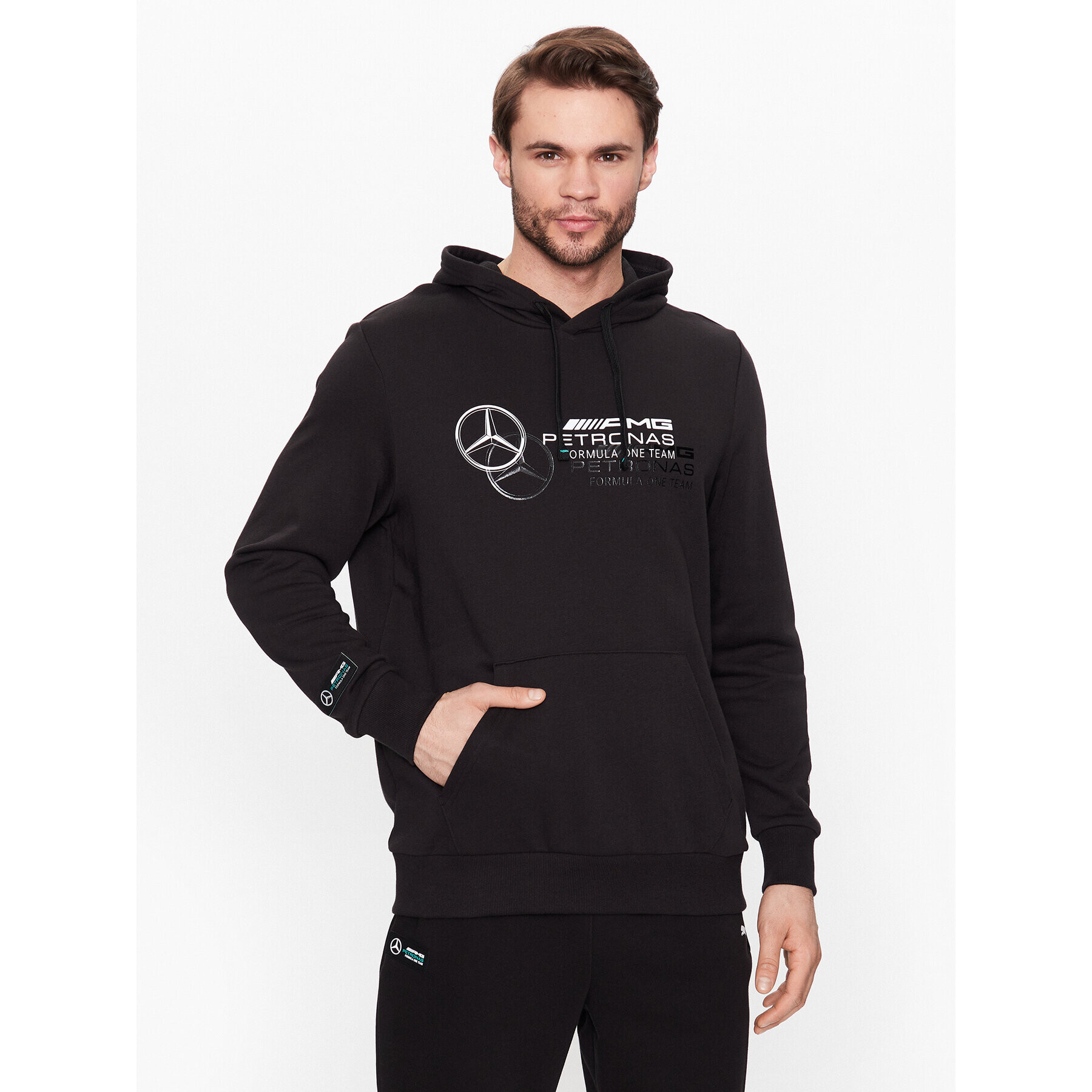 Puma Bluză Mercedes-Amg Petronas Motorsport 538475 Negru Regular Fit - Pled.ro