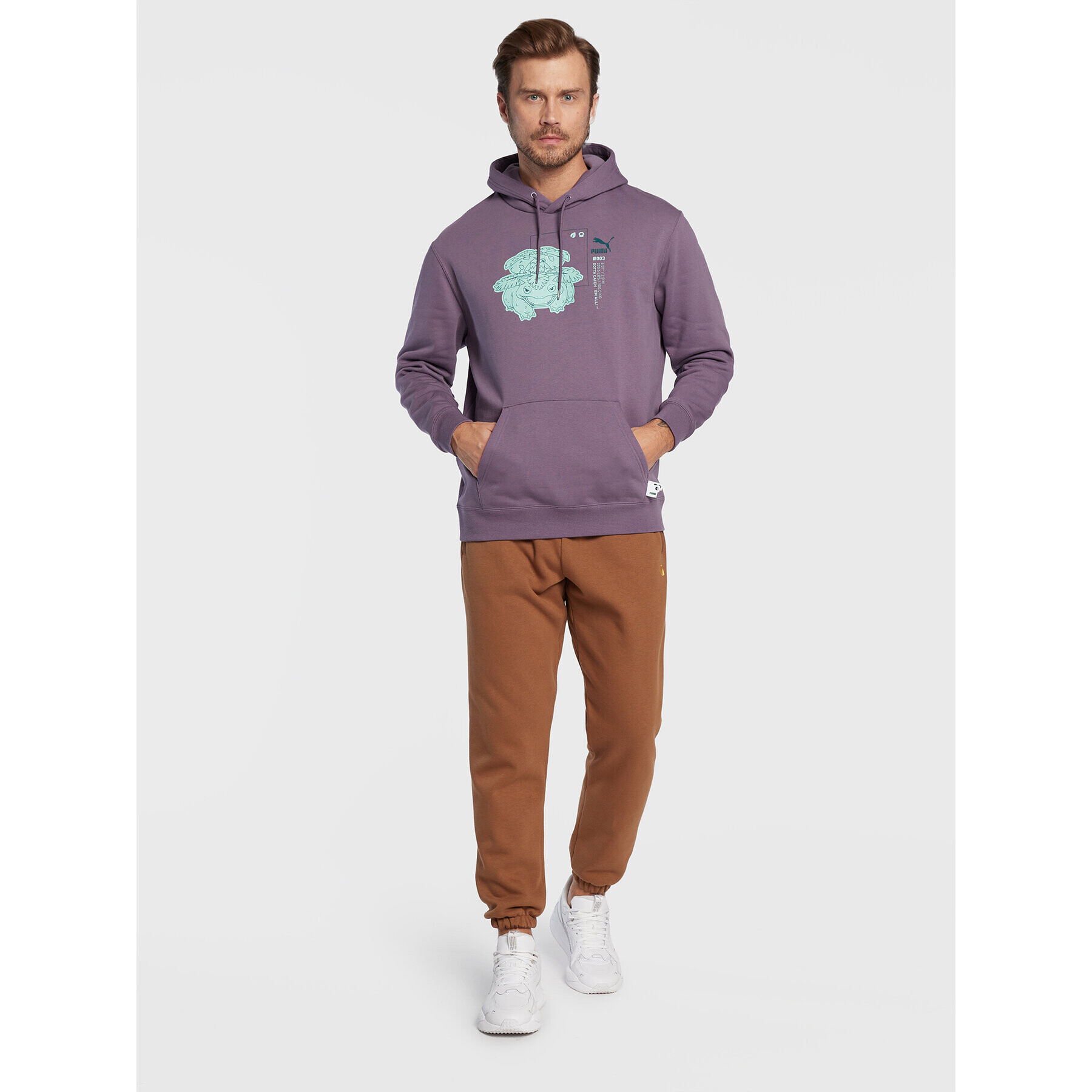 Puma Bluză POKEMON 536549 Violet Regular Fit - Pled.ro