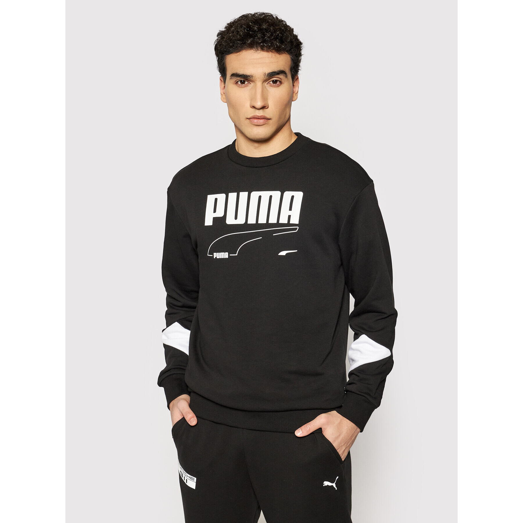 Puma Bluză Rebel 585740 Negru Regular Fit - Pled.ro