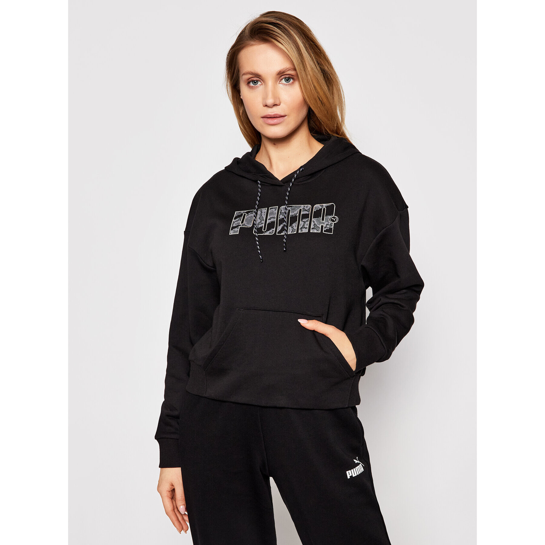 Puma Bluză Rebel 585799 Negru Relaxed Fit - Pled.ro