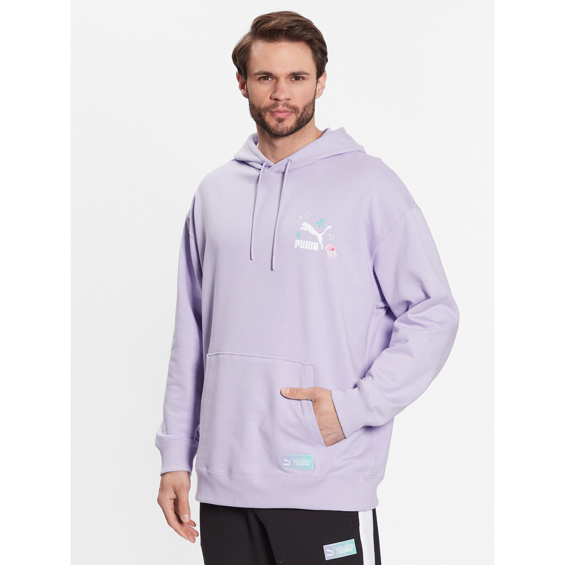 Puma Bluză SPONGEBOB 538960 Violet Regular Fit - Pled.ro