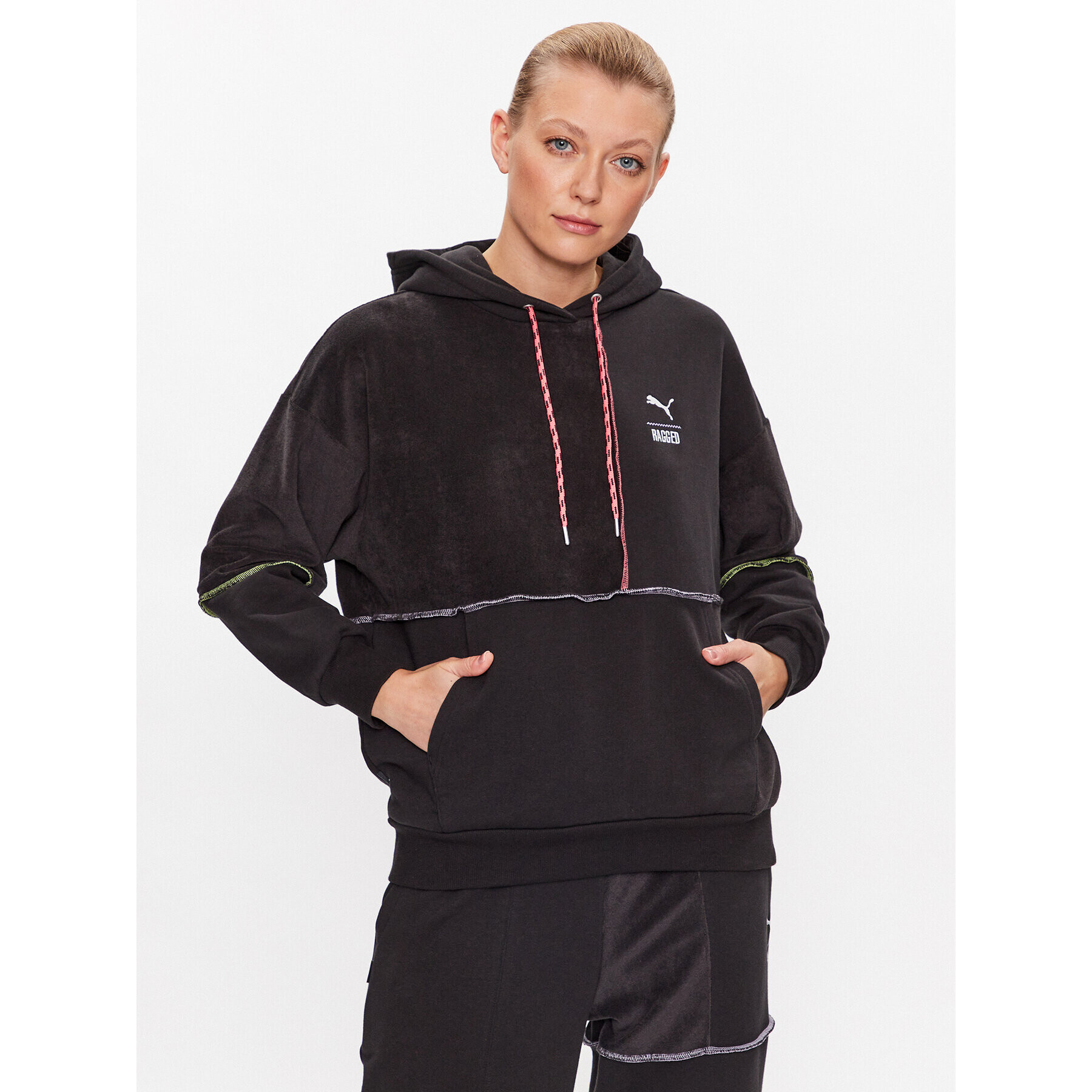 Puma Bluză THE RAGGED PRIEST 539128 Negru Relaxed Fit - Pled.ro