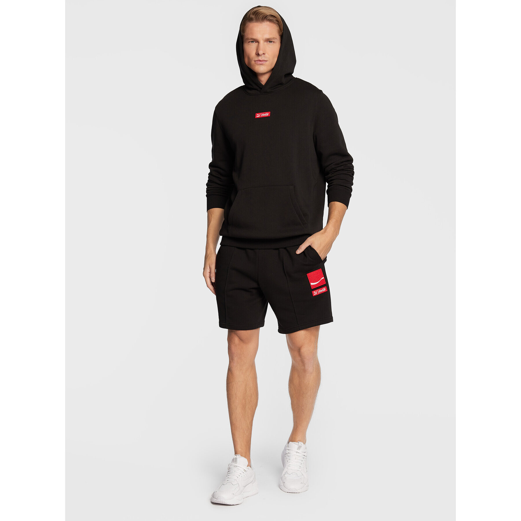 Puma Bluză Coca-Cola 536161 Negru Regular Fit - Pled.ro