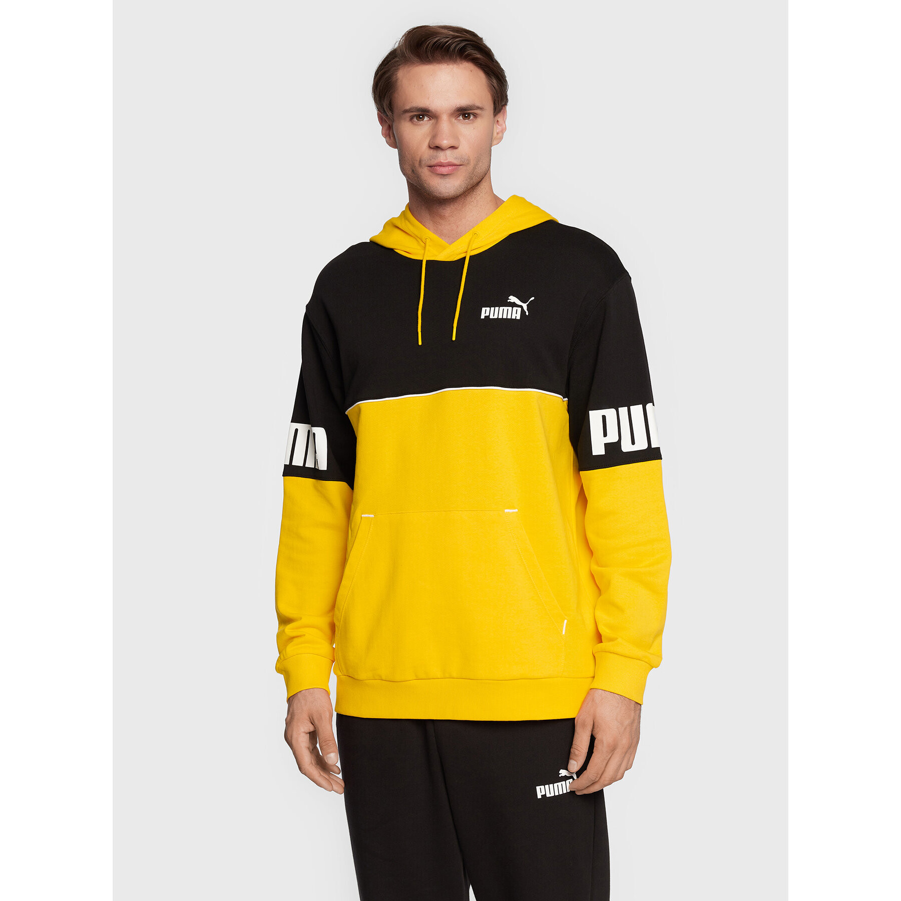 Puma Bluză Power Colorblock 849812 Galben Regular Fit - Pled.ro