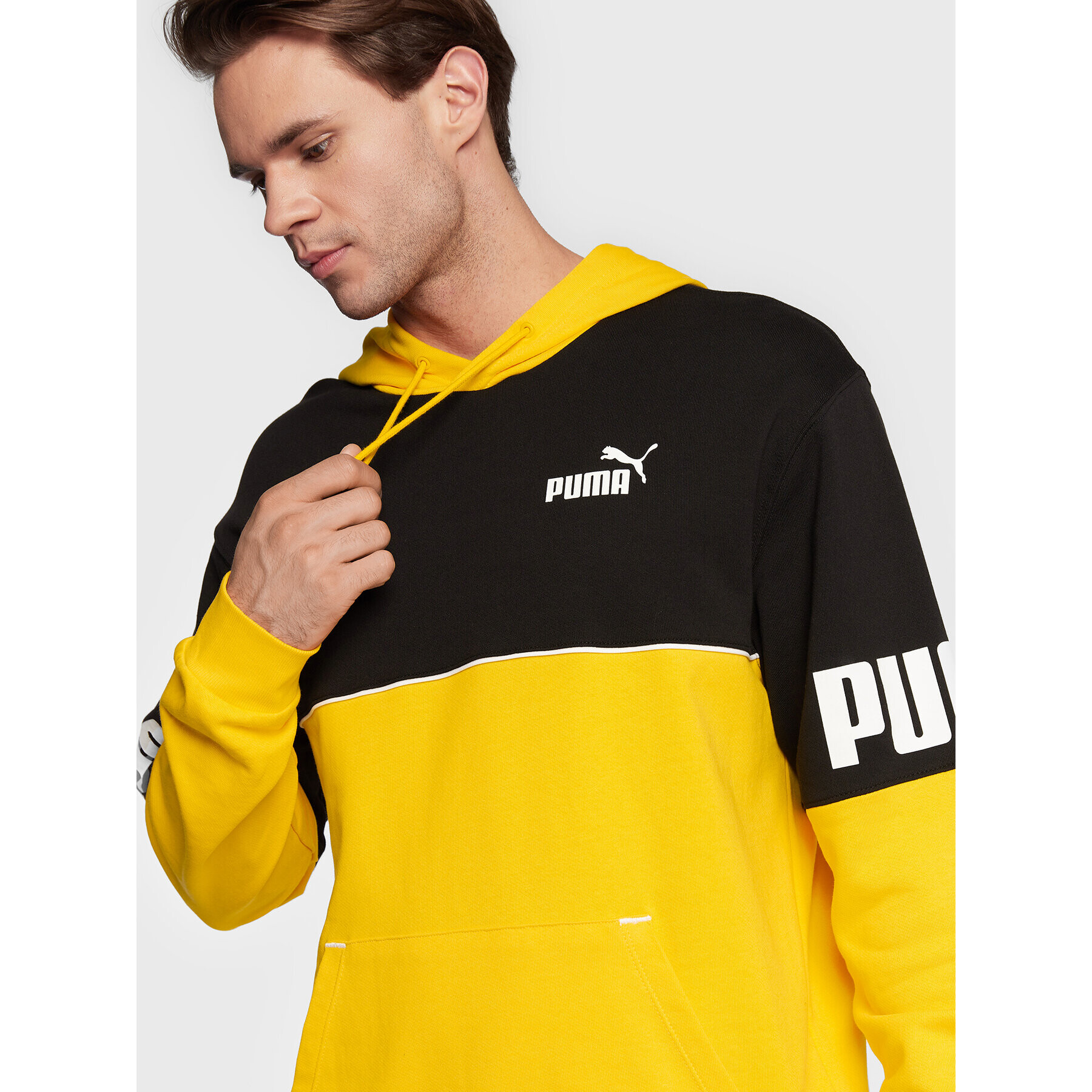 Puma Bluză Power Colorblock 849812 Galben Regular Fit - Pled.ro